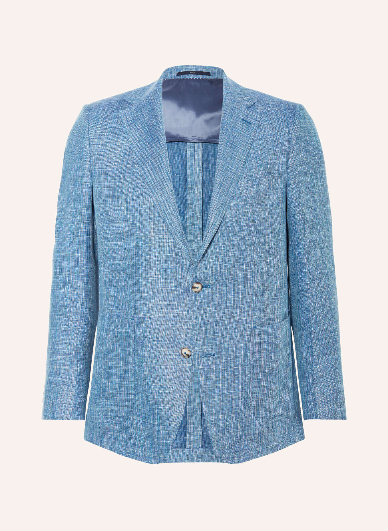 EDUARD DRESSLER Tailored jacket MATTEO comfort fit with linen, Color: 039 HELLBLAU (Image 1)