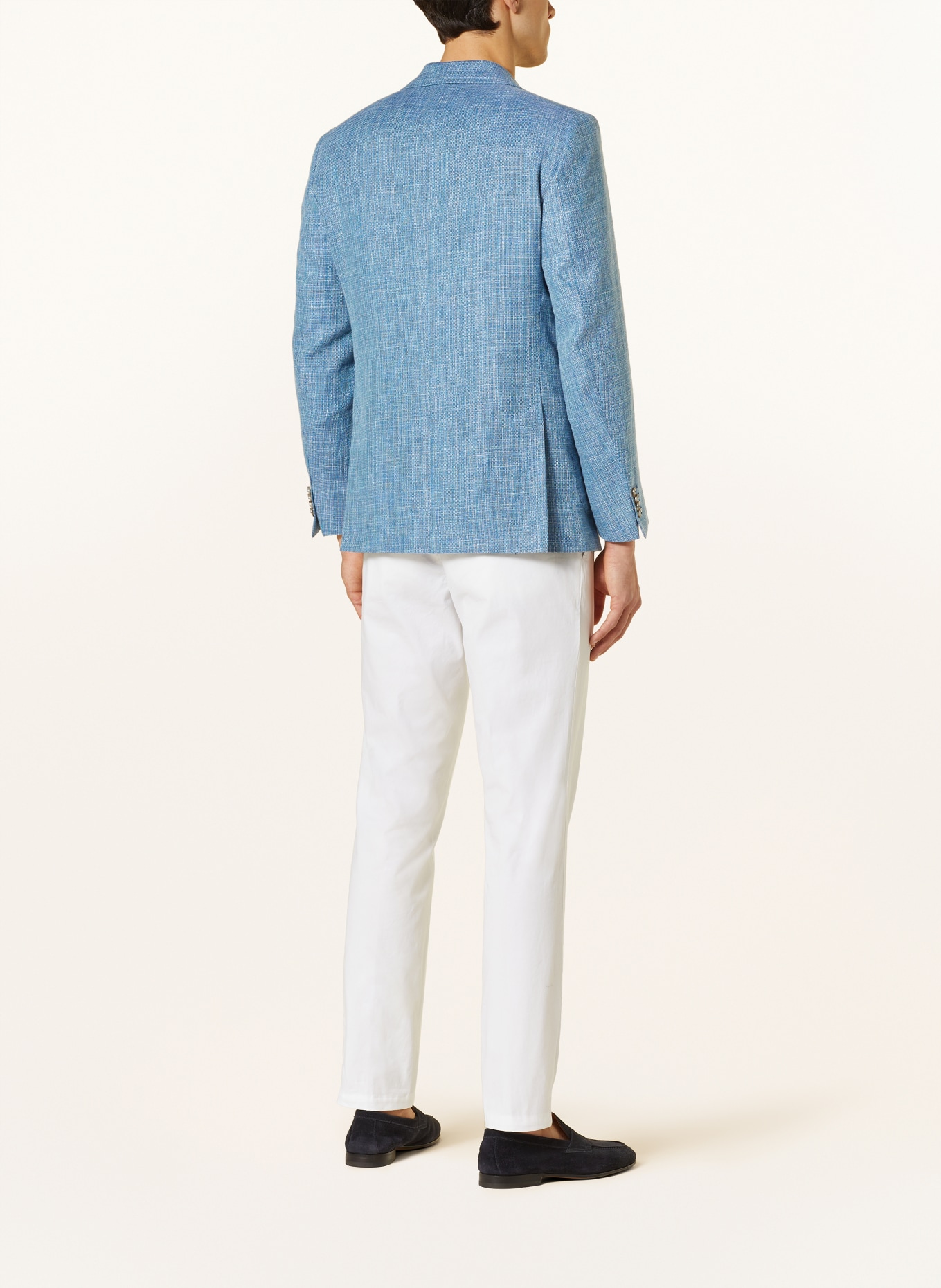 EDUARD DRESSLER Tailored jacket MATTEO comfort fit with linen, Color: 039 HELLBLAU (Image 3)