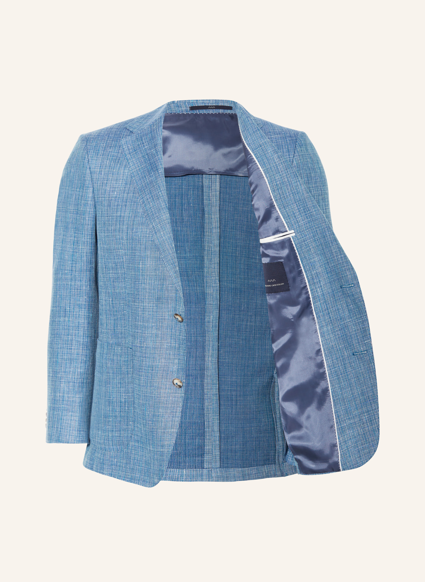 EDUARD DRESSLER Tailored jacket MATTEO comfort fit with linen, Color: 039 HELLBLAU (Image 4)