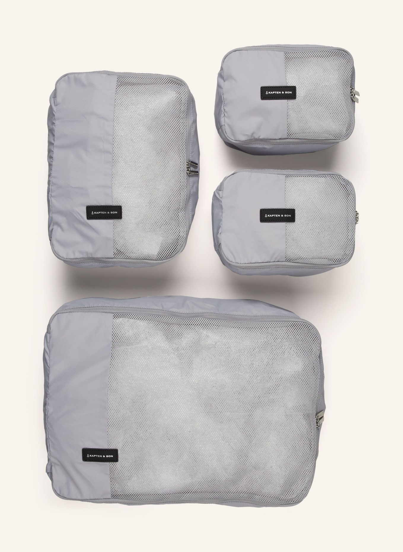 KAPTEN & SON Packtaschen-Set PACKING CUBE LARGE, Farbe: GRAU (Bild 1)