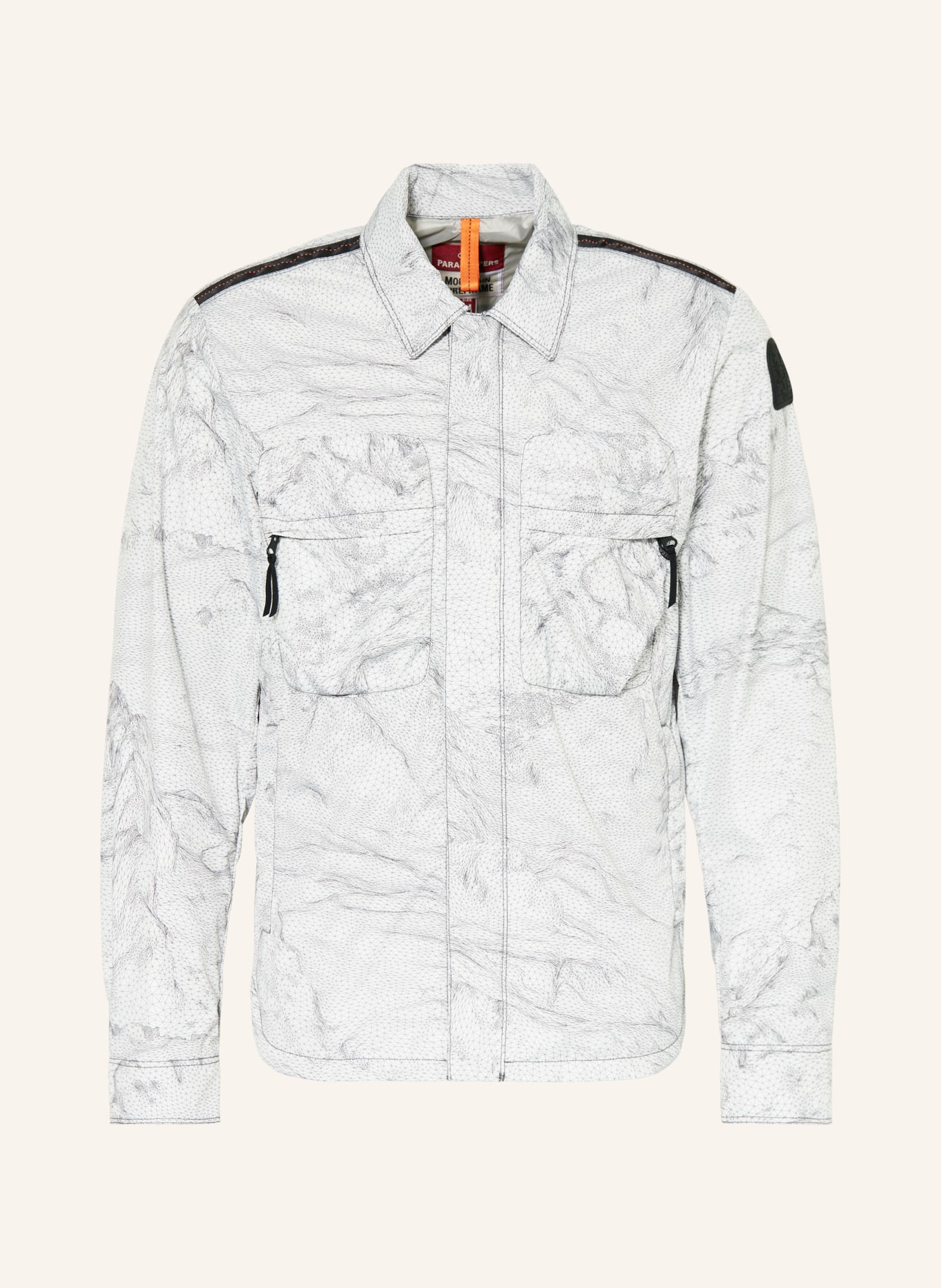 PARAJUMPERS Field jacket MILLARD, Color: WHITE/ BLACK (Image 1)
