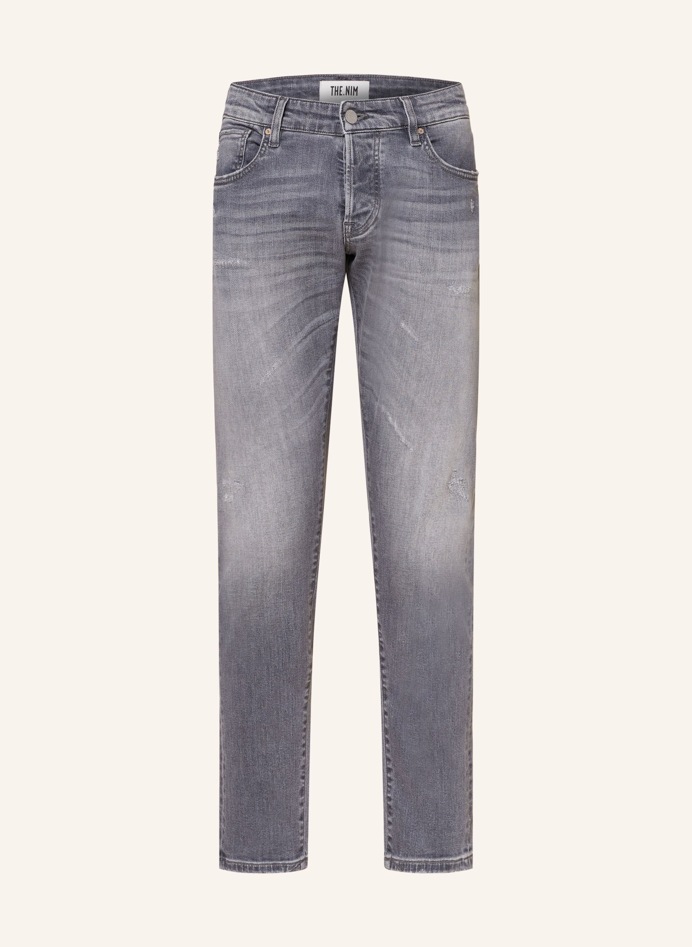 THE.NIM STANDARD Jeans DYLAN Slim Fit, Farbe: W815-GRD GREY DISTRESSED (Bild 1)
