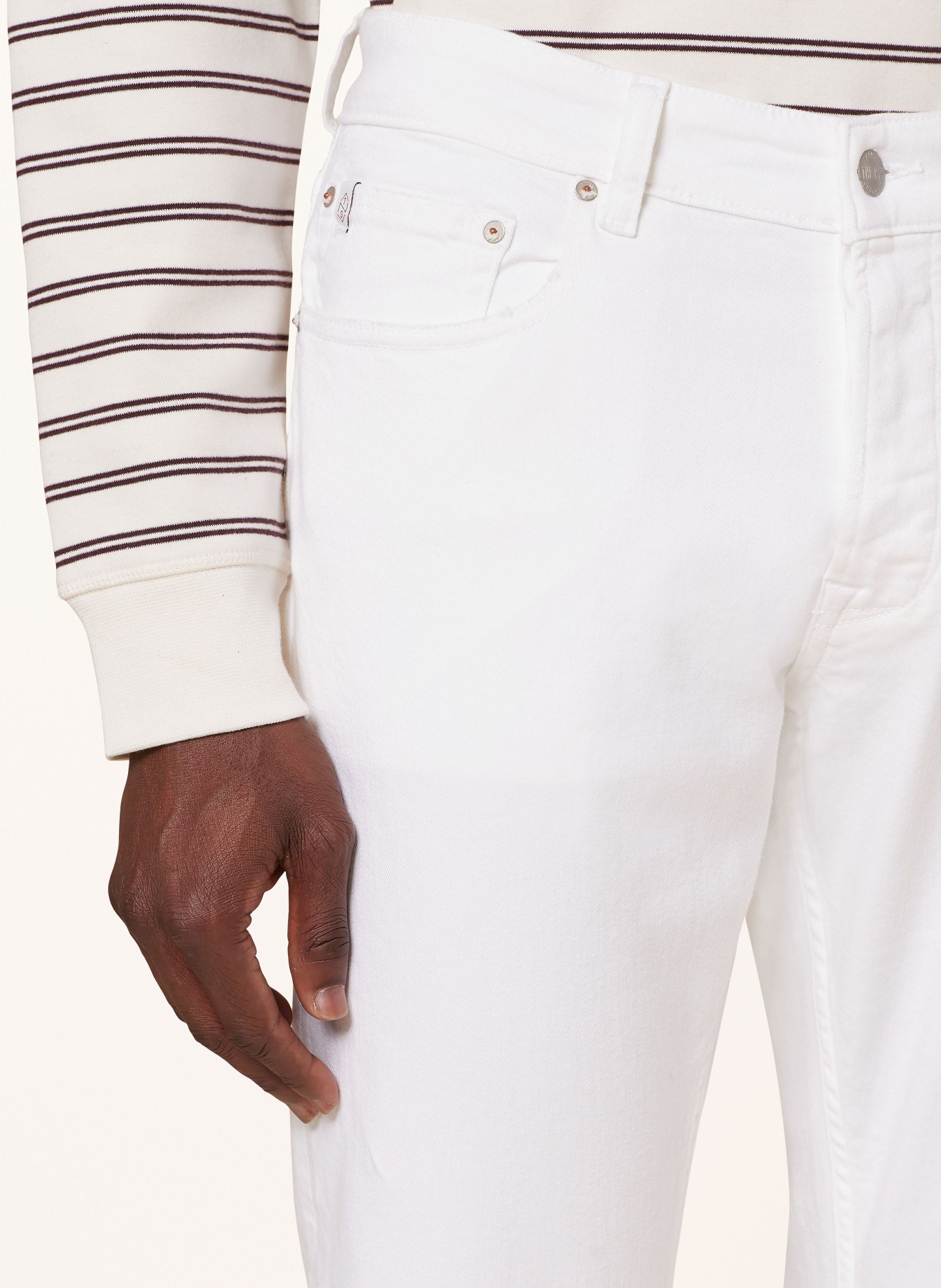 THE.NIM STANDARD Jeans MORRISON Tapered Slim Fit, Farbe: C001-WHT WHITE (Bild 5)