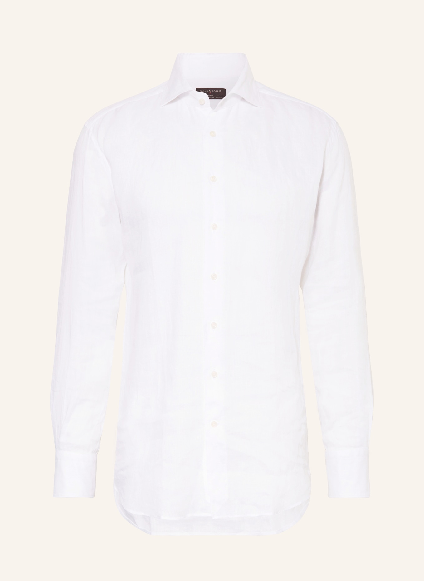 ARTIGIANO Linen shirt classic fit, Color: 1 uni white (Image 1)