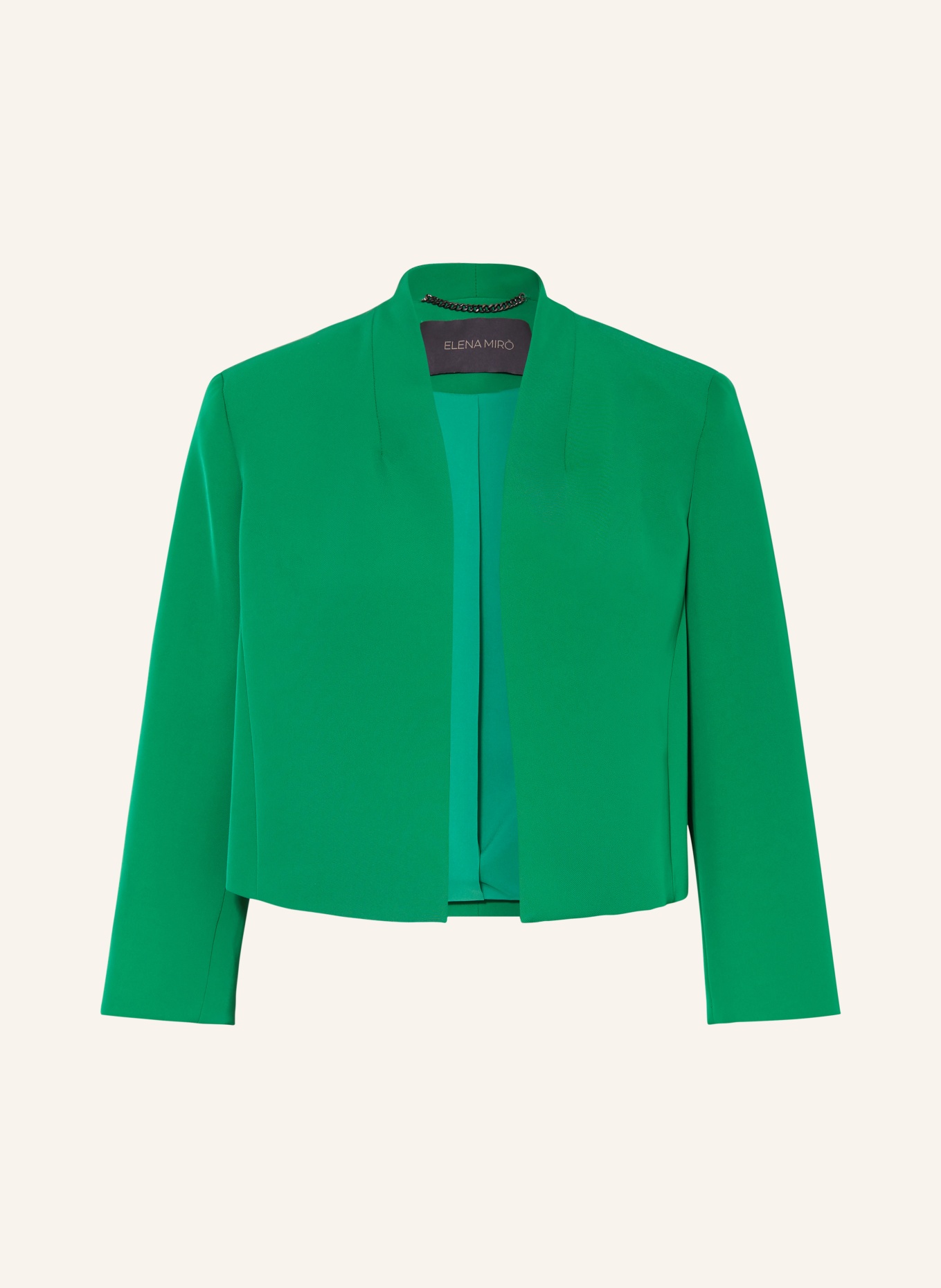 ELENA MIRO Blazer with 3/4 sleeve, Color: GREEN (Image 1)