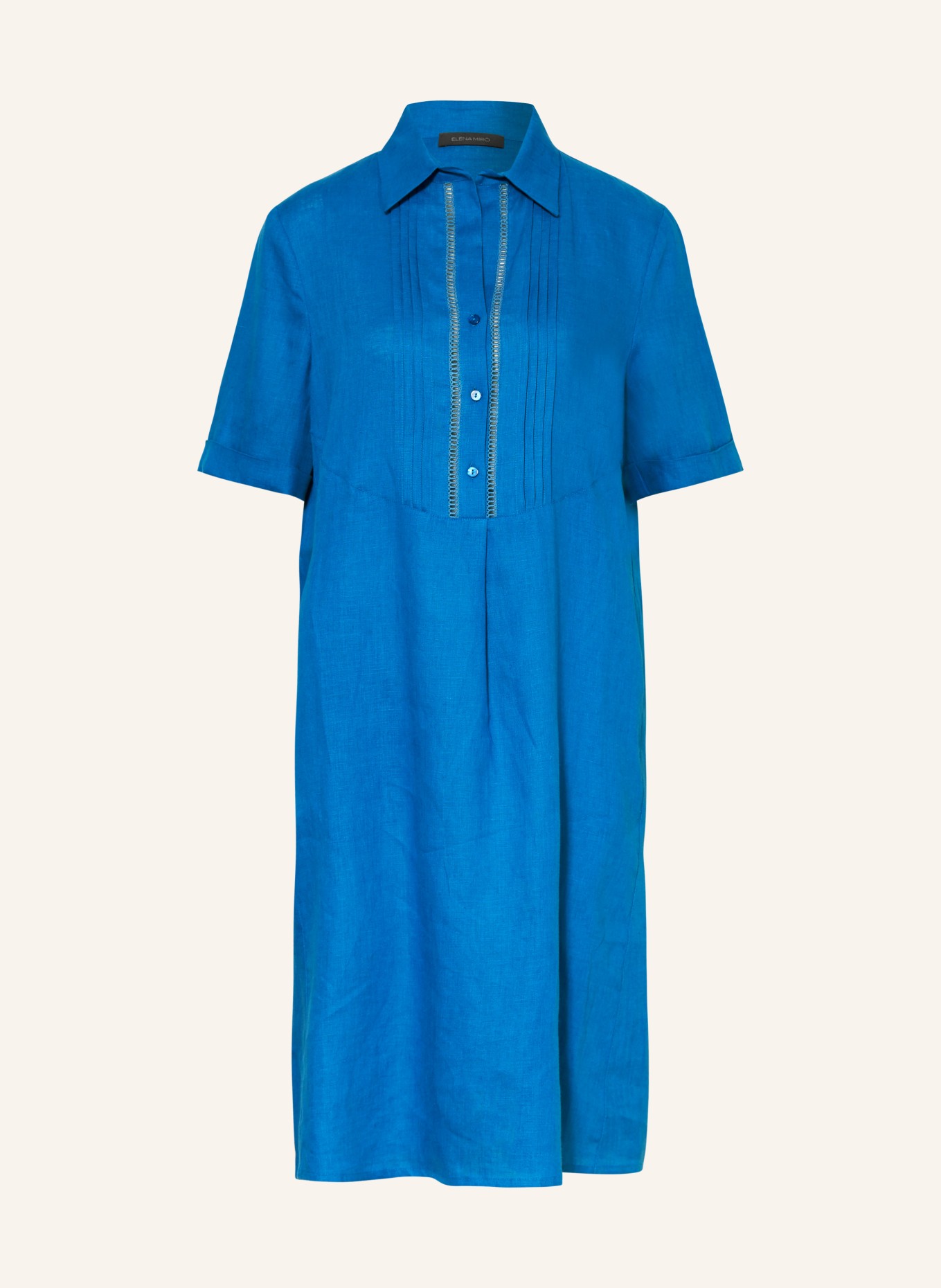 ELENA MIRO Linen dress, Color: BLUE (Image 1)