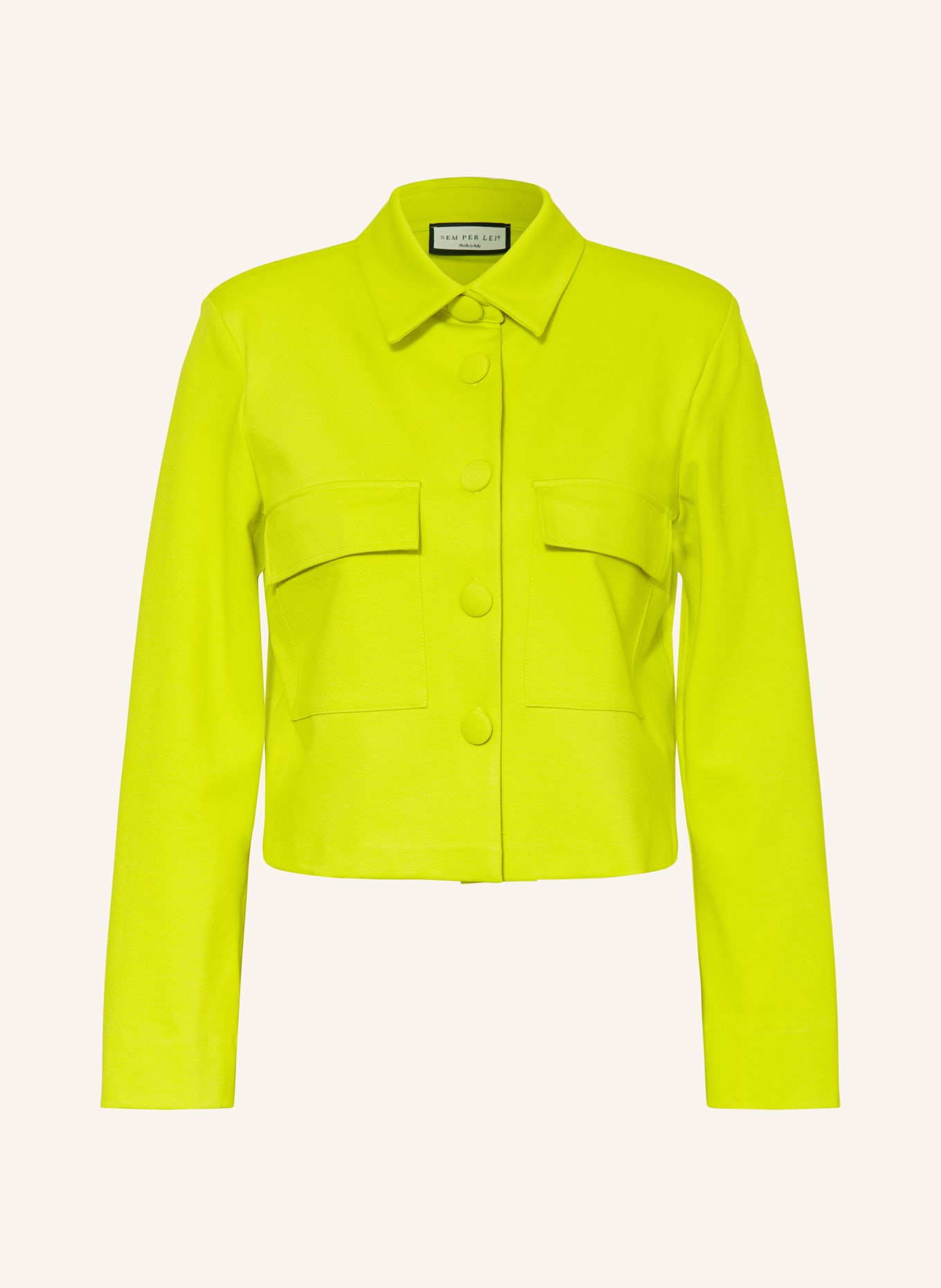 SEM PER LEI Jersey jacket, Color: NEON YELLOW (Image 1)