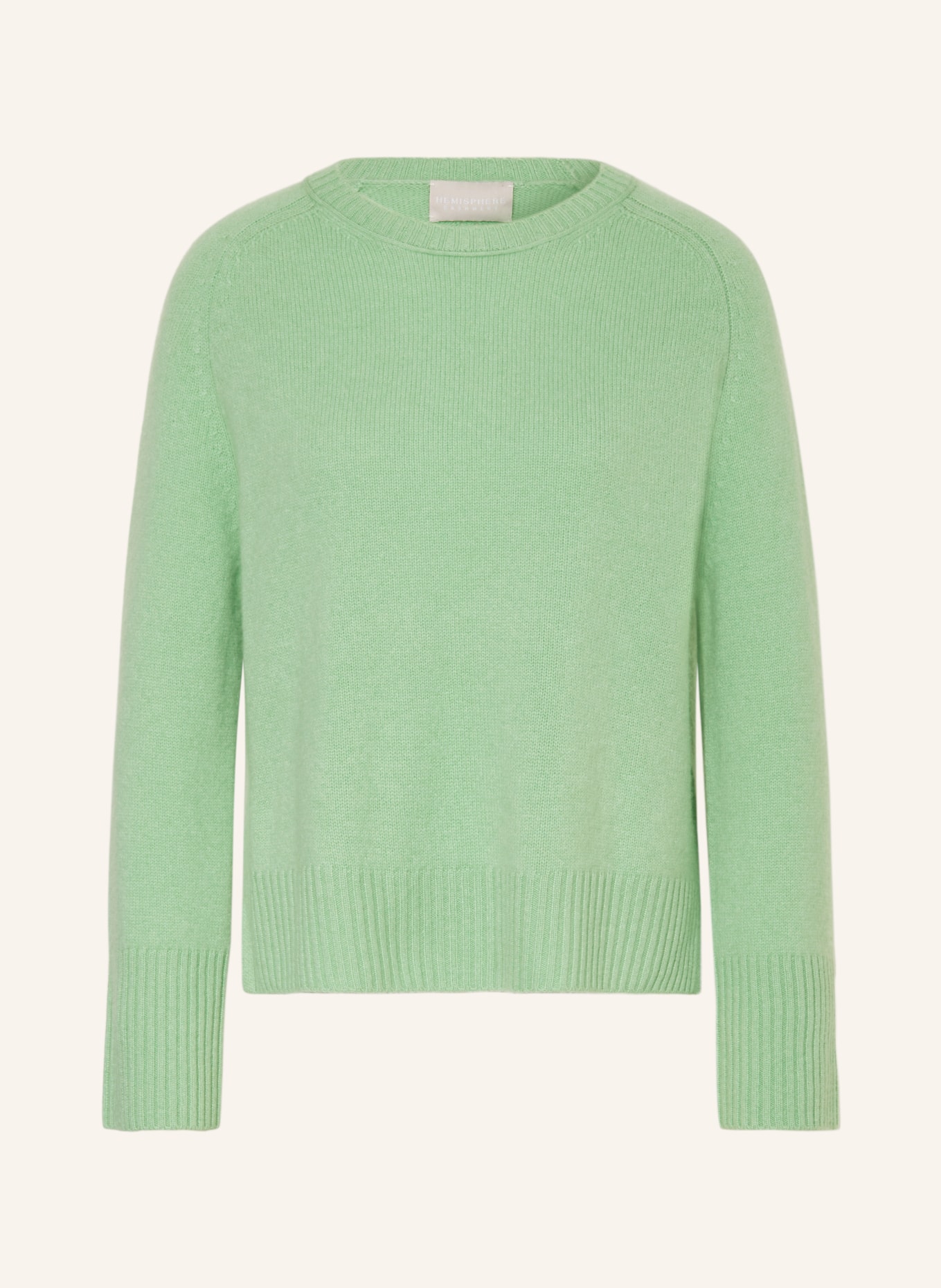 HEMISPHERE Cashmere sweater, Color: LIGHT GREEN (Image 1)