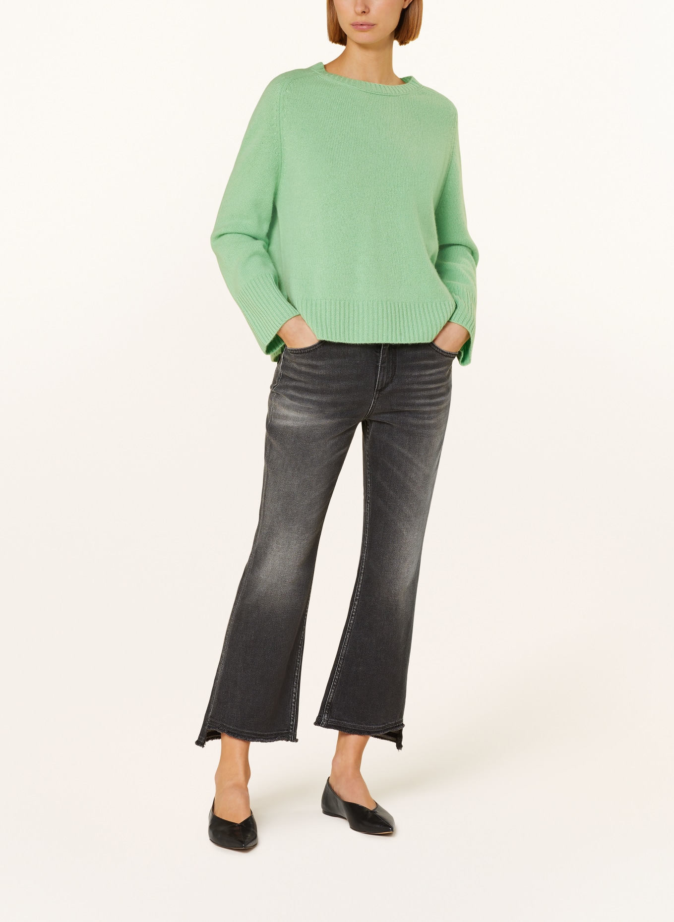 HEMISPHERE Cashmere sweater, Color: LIGHT GREEN (Image 2)