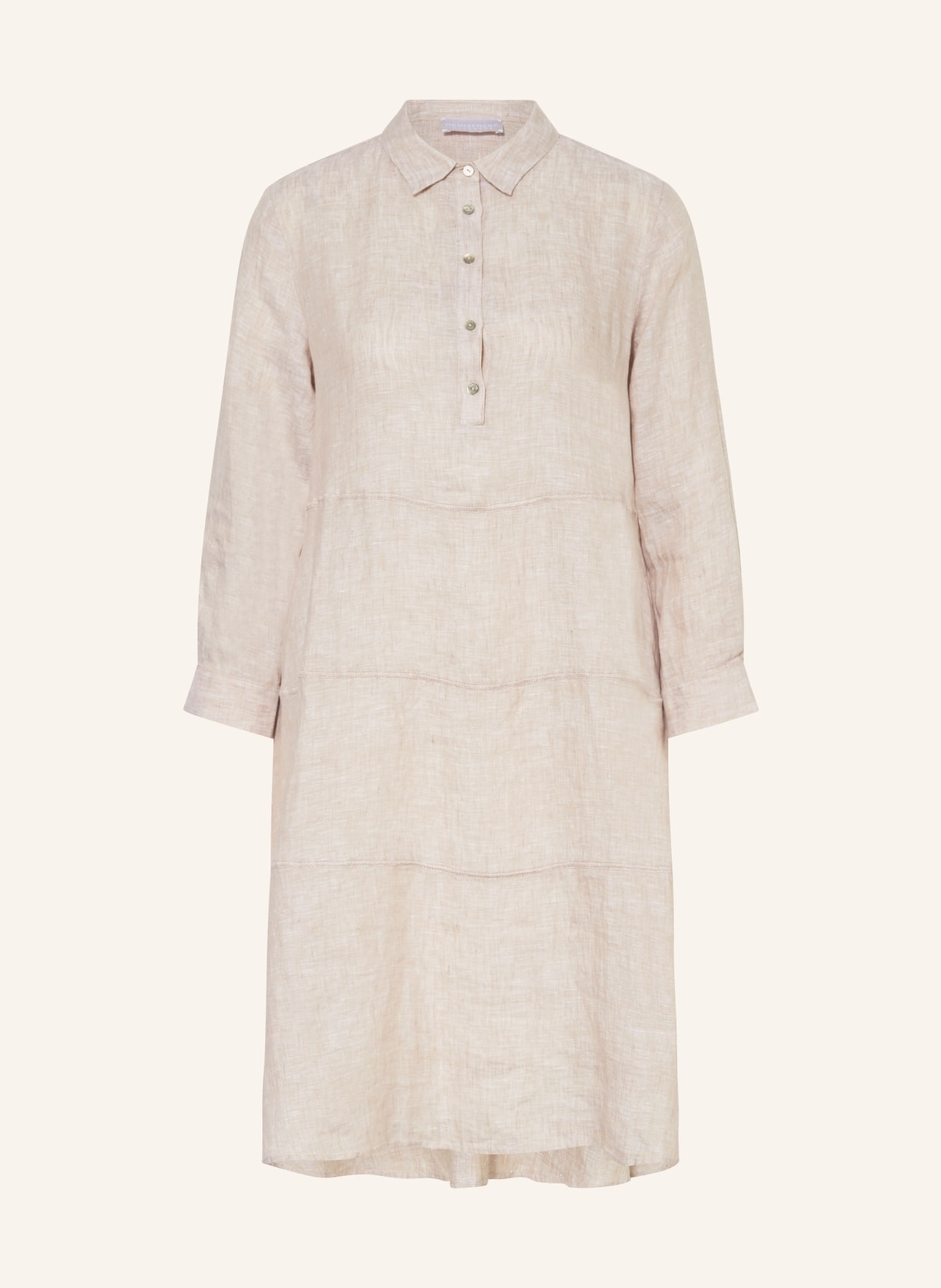 HEMISPHERE Linen dress, Color: TAUPE (Image 1)