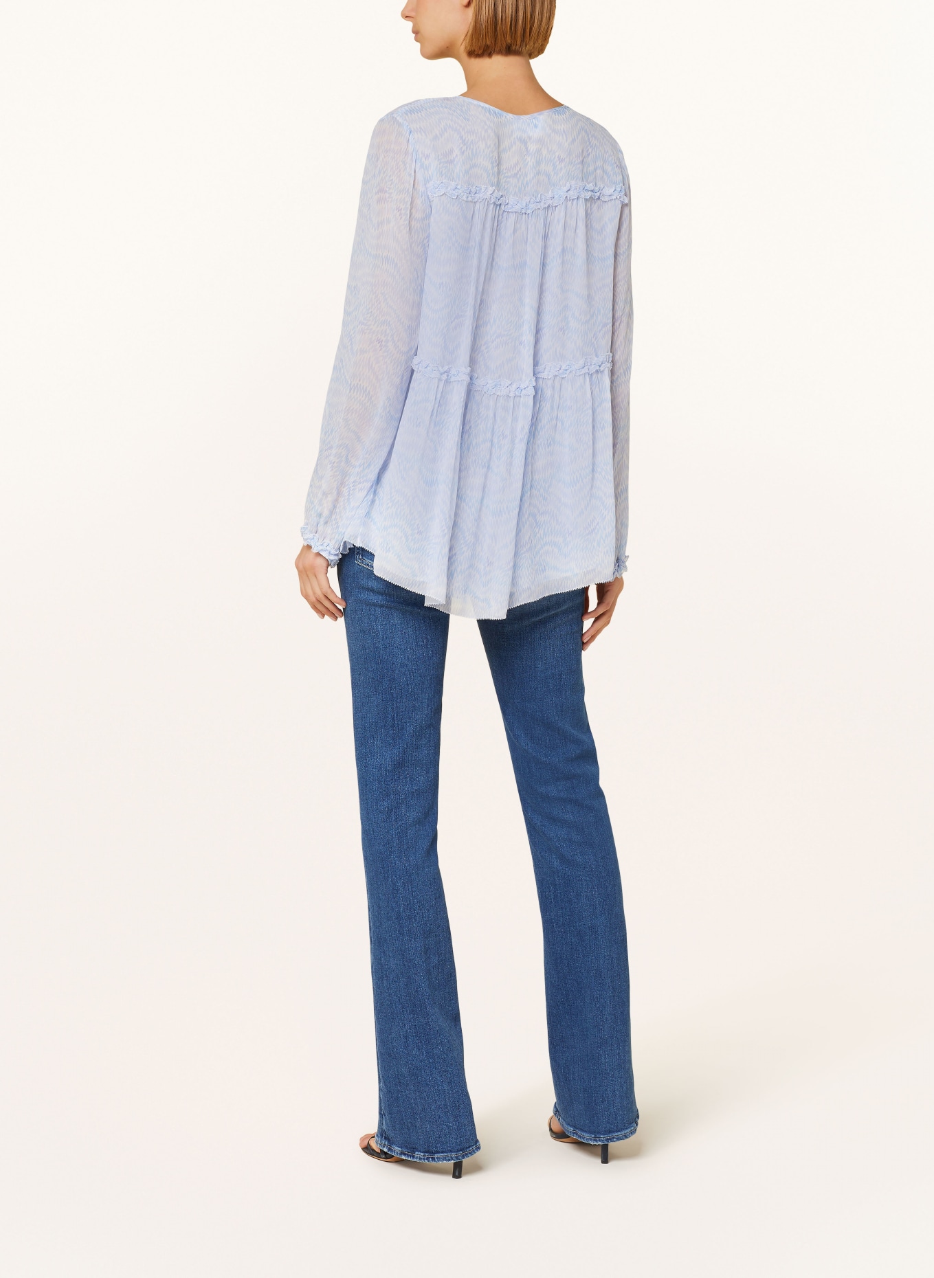 HEMISPHERE Shirt blouse, Color: LIGHT BLUE/ WHITE/ LIGHT PURPLE (Image 3)