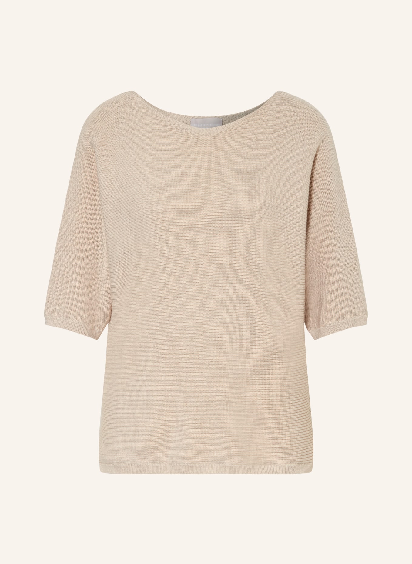 HEMISPHERE Sweater with 3/4 sleeves, Color: BEIGE (Image 1)