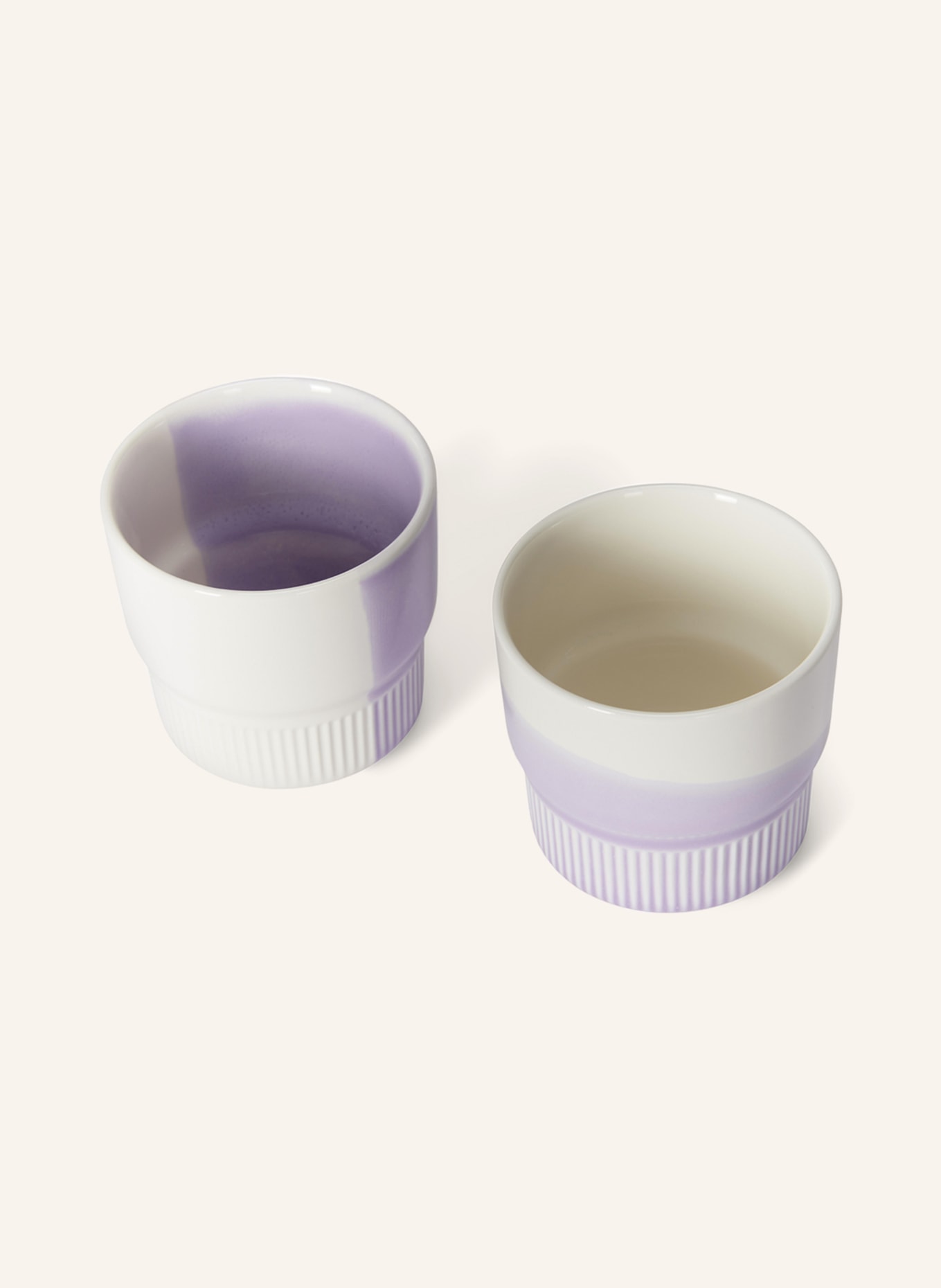 Marc O'Polo Set of 2 mugs MOMENTS, Color: LIGHT PURPLE/ WHITE (Image 2)