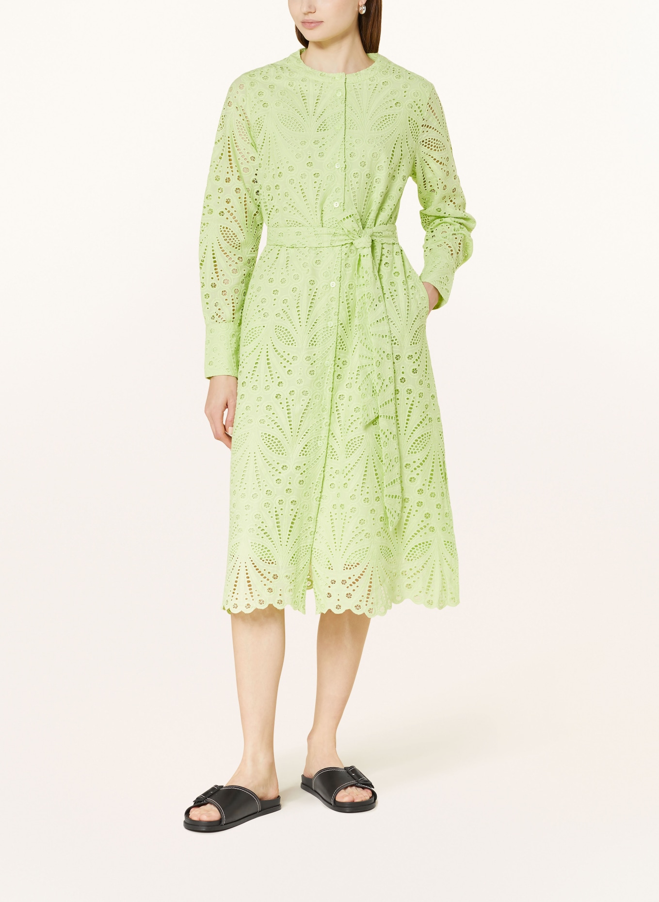 darling harbour Dress made of broderie anglaise, Color: MINT (Image 2)
