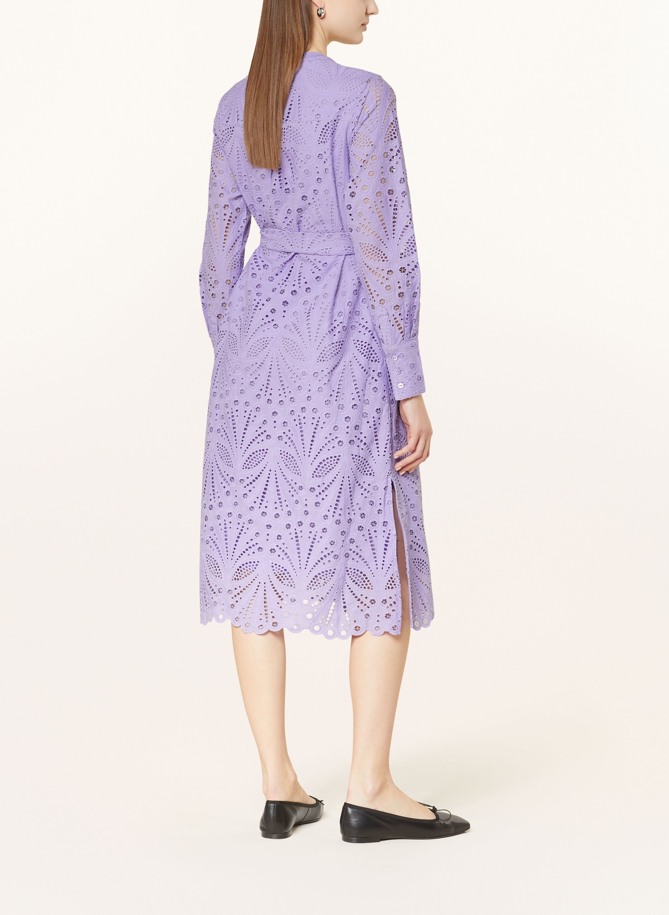 darling harbour Dress made of broderie anglaise, Color: PURPLE (Image 3)