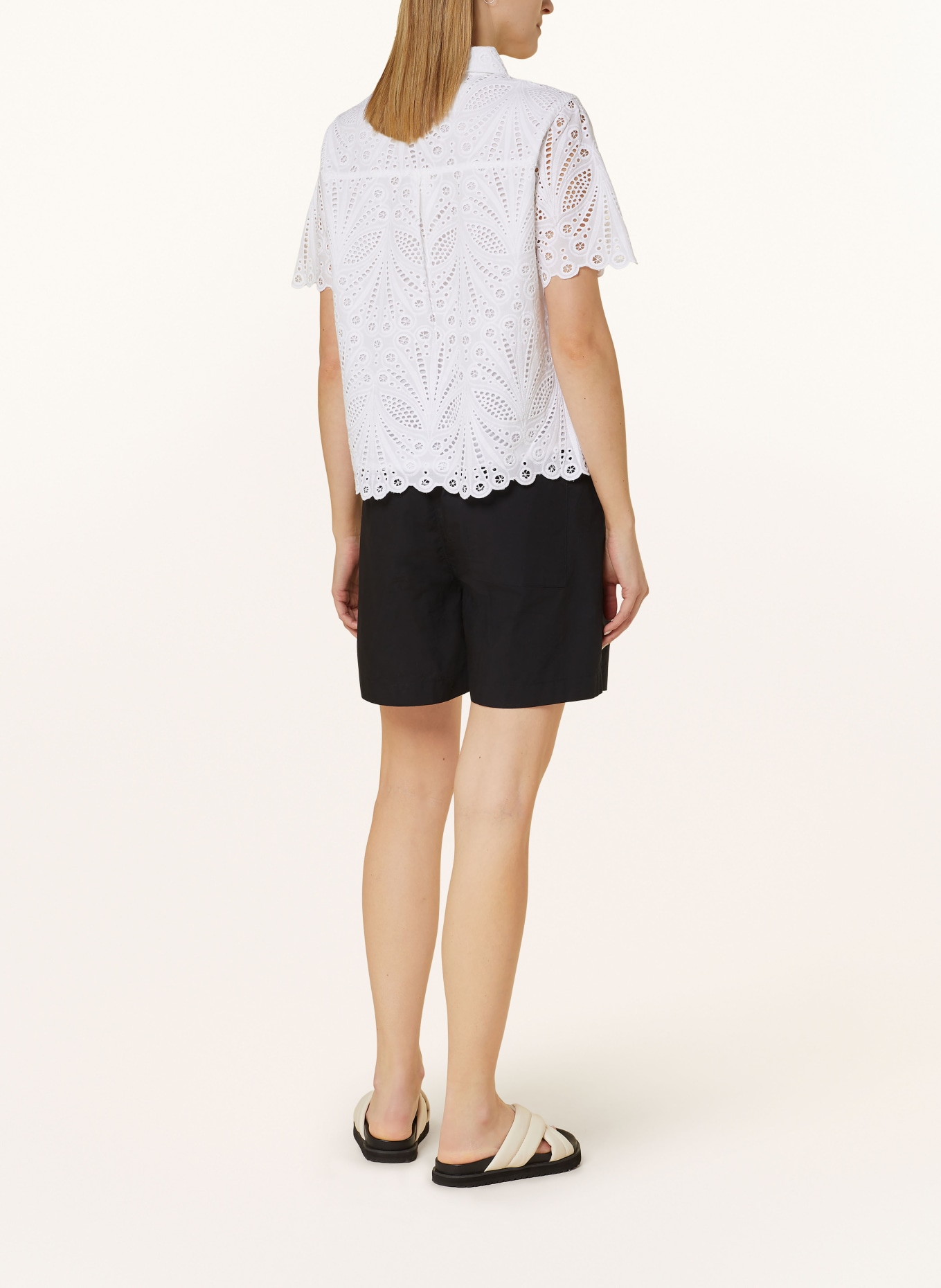 darling harbour Blouse made of broderie anglaise, Color: WEISS (Image 3)