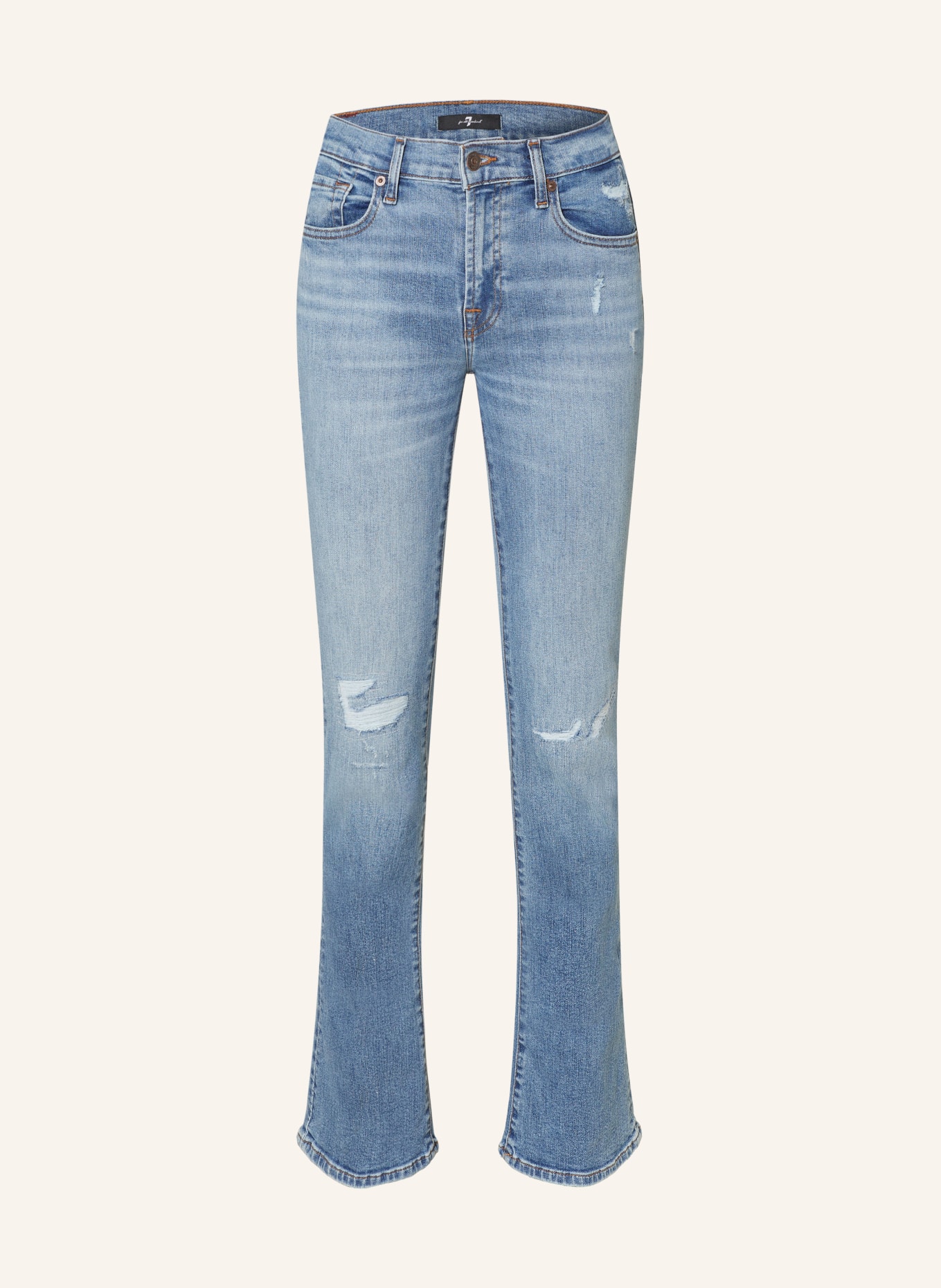 7 for all mankind Destroyed jeans BOOTCUT TAILORLESS PAYPHONE, Color: LIGHT BLUE (Image 1)