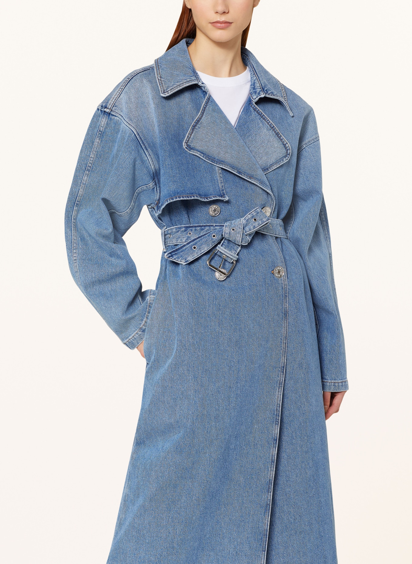 7 for all mankind Jeans-Trenchcoat, Farbe: HELLBLAU (Bild 4)