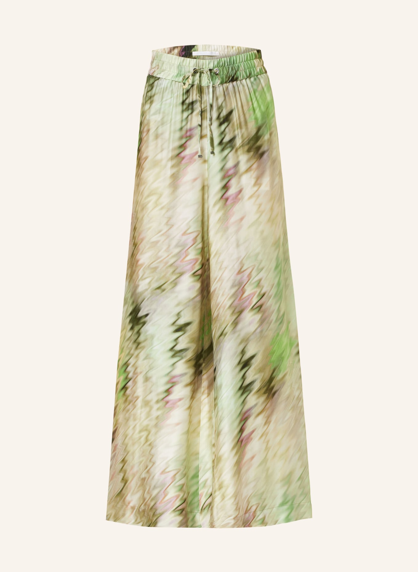 RAFFAELLO ROSSI Trousers HELENA, Color: GREEN/ CREAM/ PURPLE (Image 1)