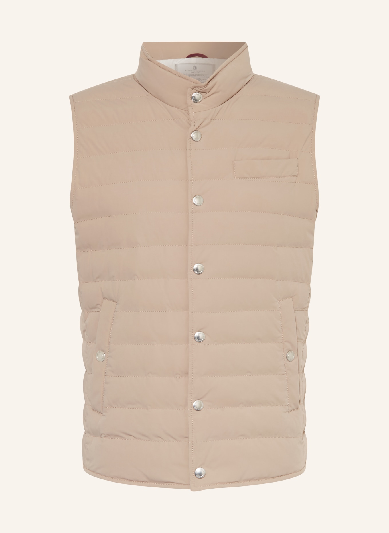 BRUNELLO CUCINELLI Down vest, Color: BEIGE (Image 1)