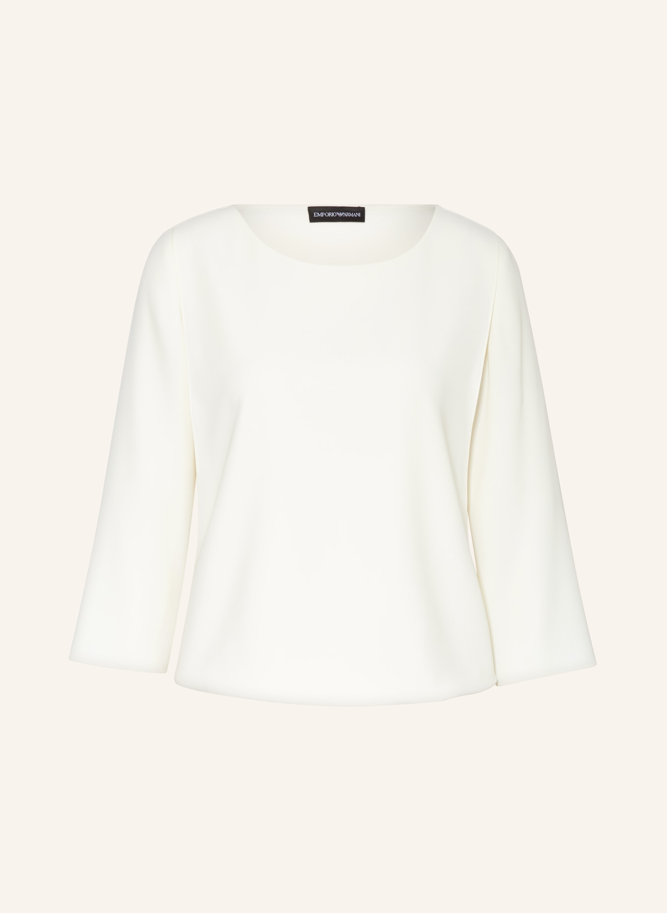 EMPORIO ARMANI Shirt blouse with 3/4 sleeves, Color: ECRU (Image 1)