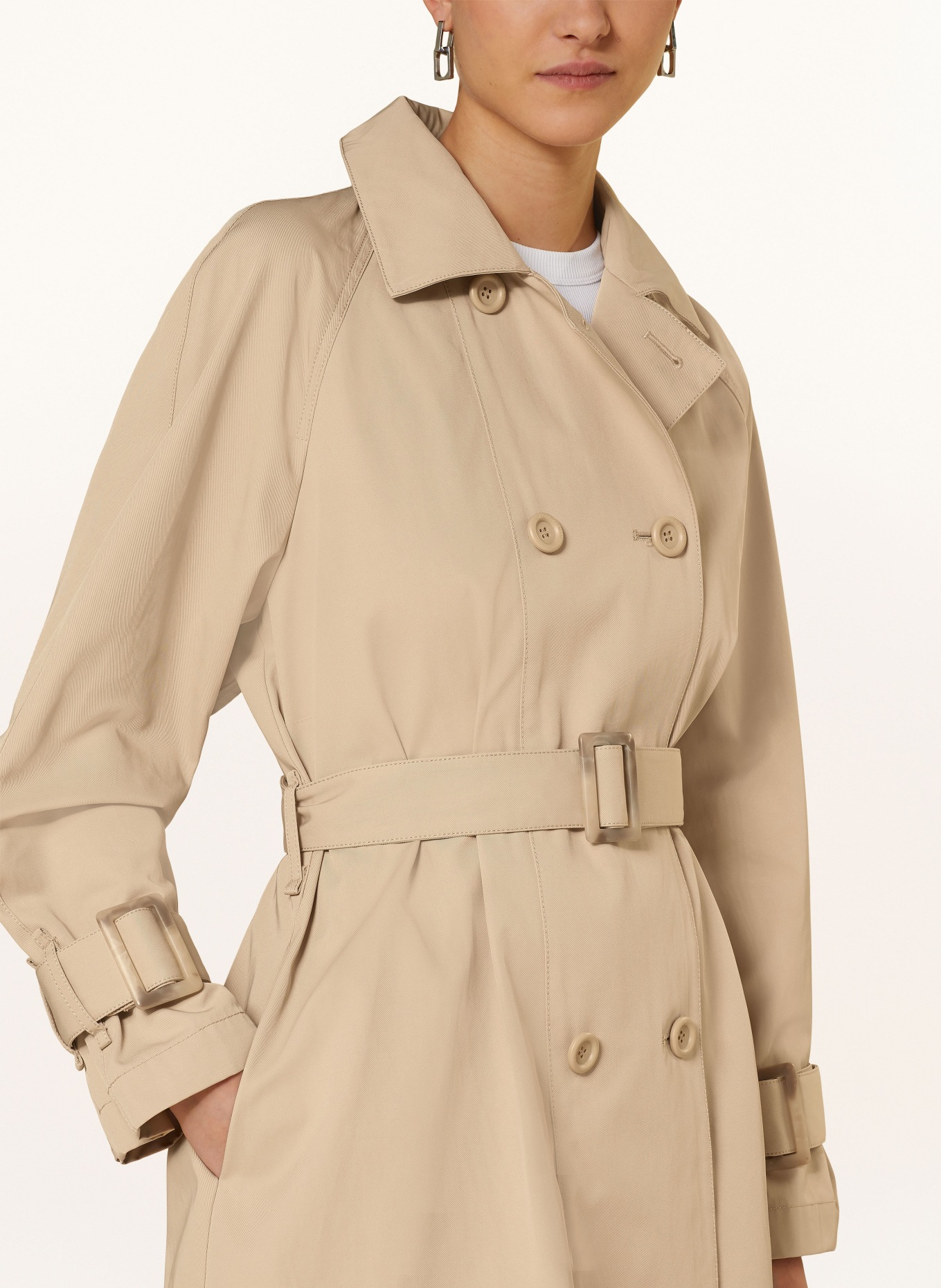 EMPORIO ARMANI Trench coat, Color: BEIGE (Image 4)