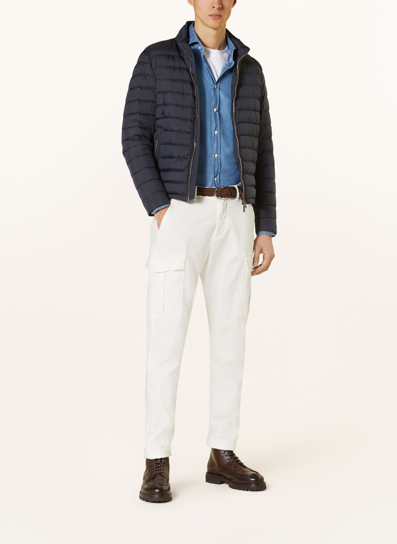 ショルダーバッグ MOORER DOWN JACKETS MOORER Lightweight down jacket ALEC in dark blue