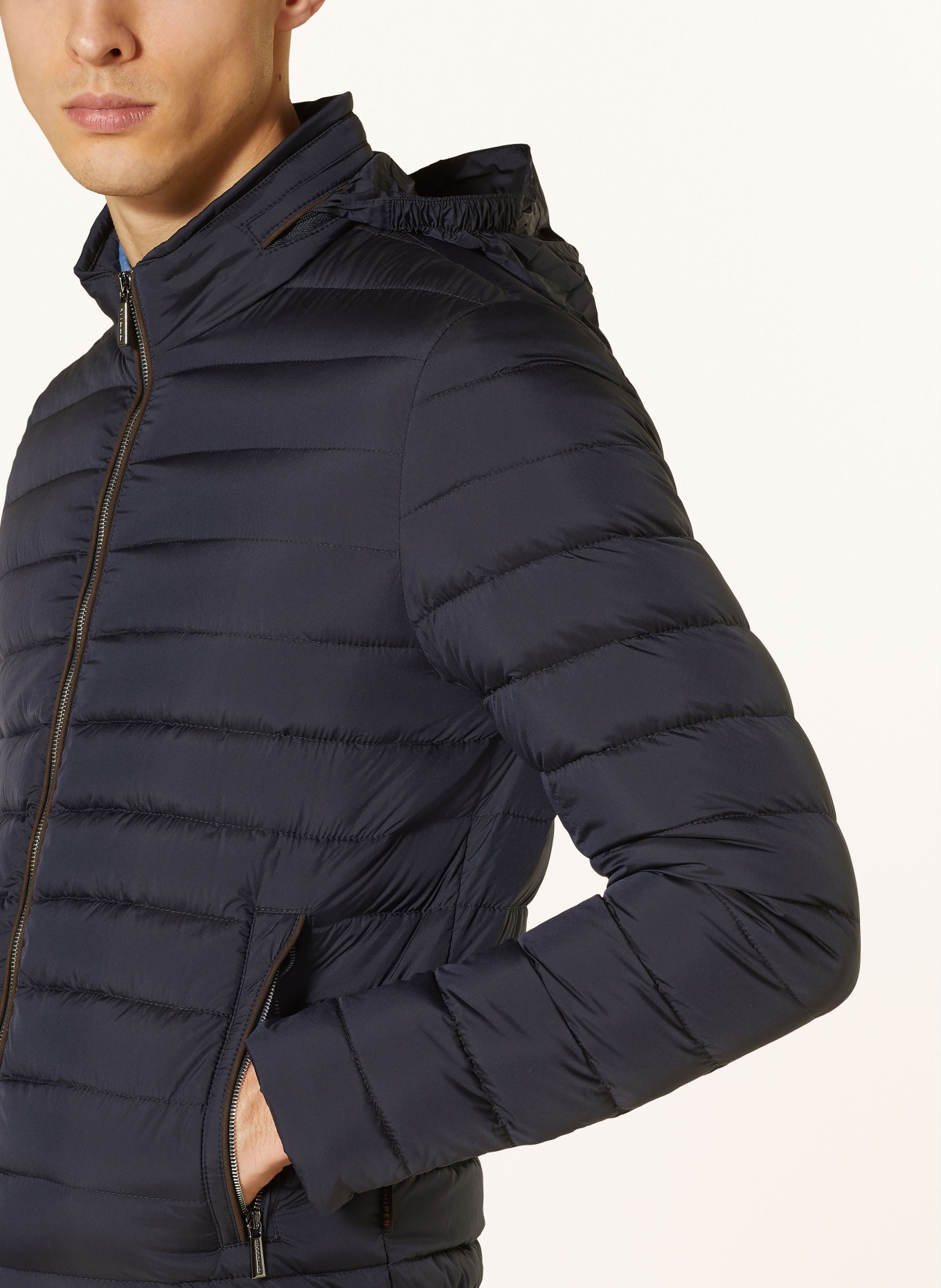 MOORER Lightweight down jacket ALEC in dark blue