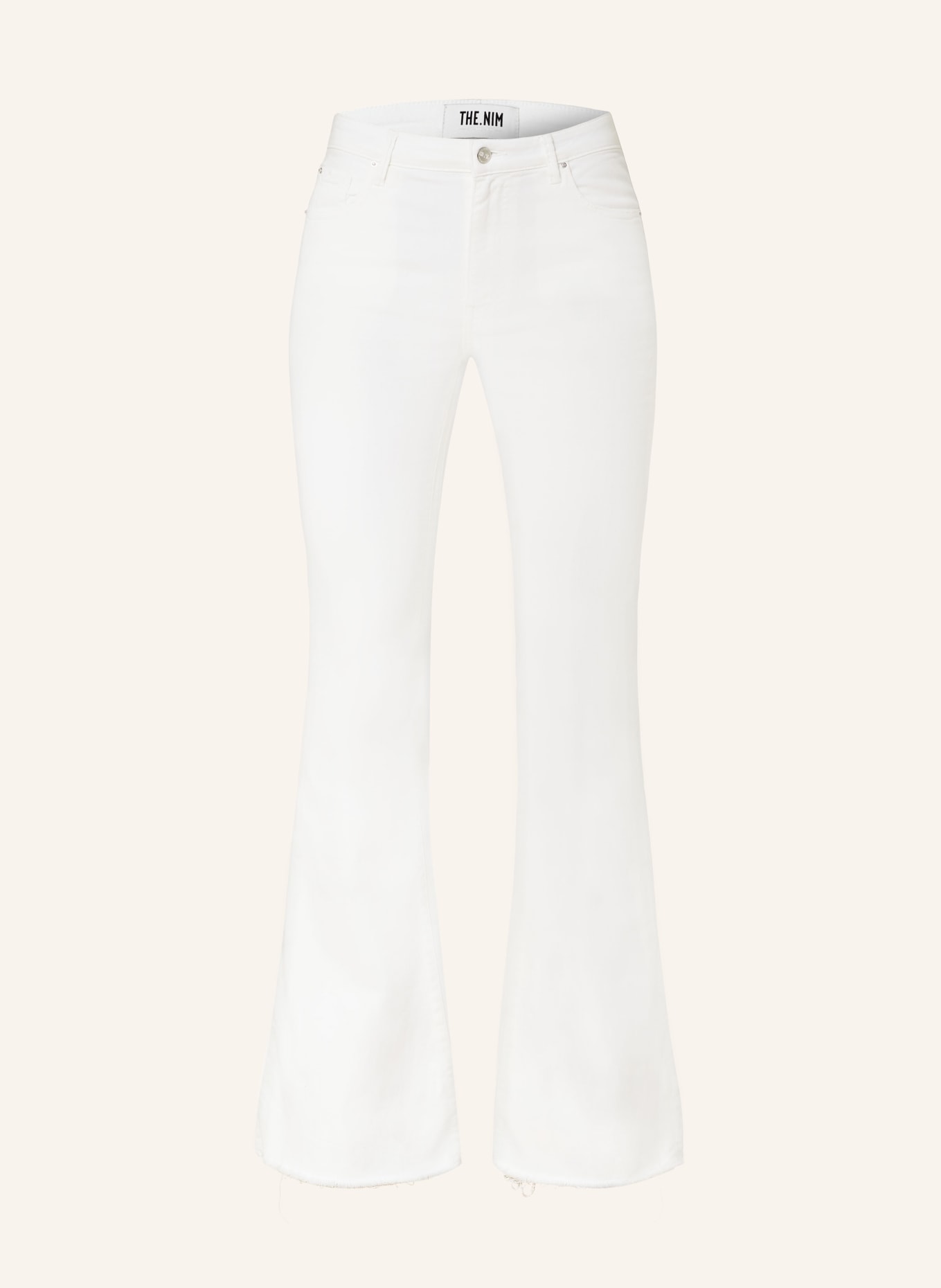 THE.NIM STANDARD Flared Jeans KYLIE, Farbe: C001-WHT WHITE (Bild 1)