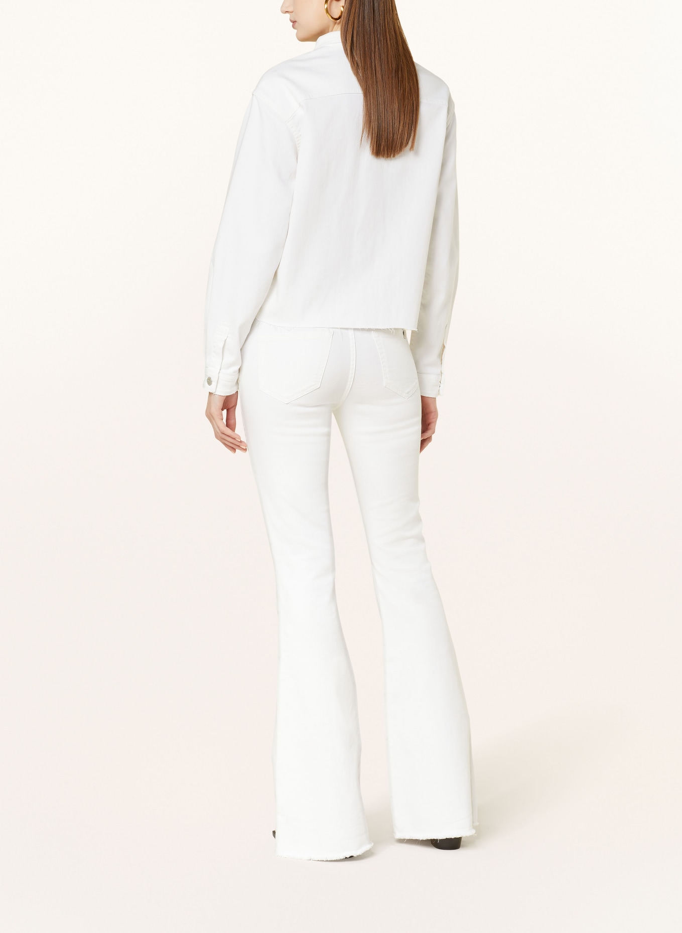 THE.NIM STANDARD Flared Jeans KYLIE, Farbe: C001-WHT WHITE (Bild 3)