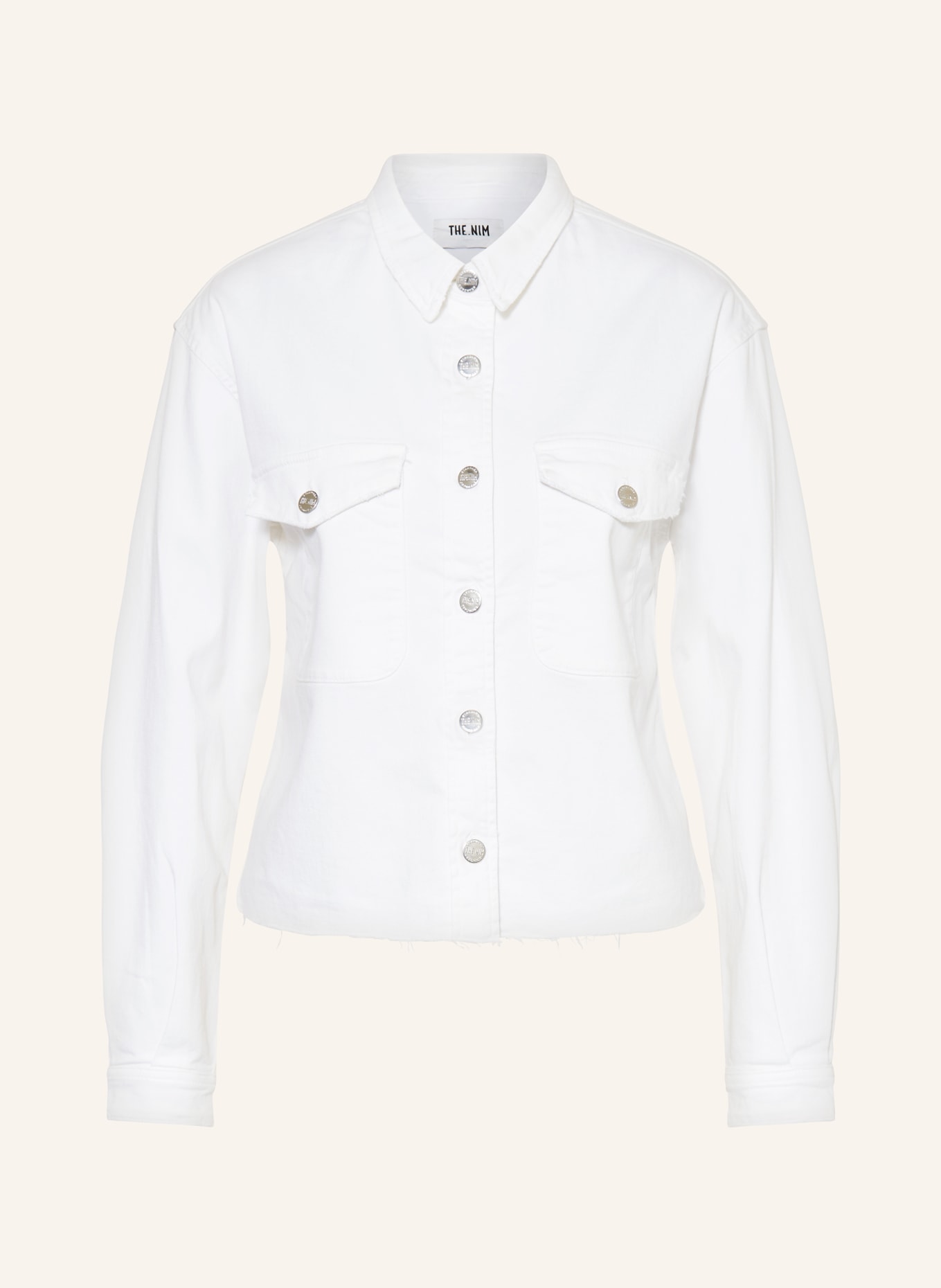 THE.NIM STANDARD Denim jacket, Color: WHITE (Image 1)