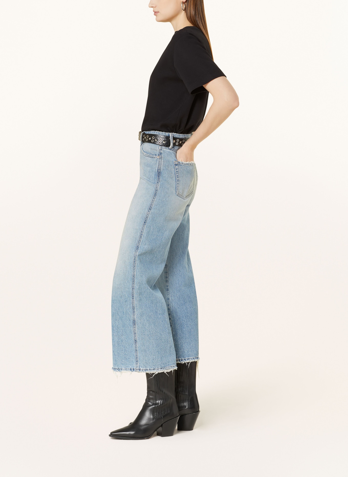 THE.NIM STANDARD Culotte jeans DEBBIE, Color: W721-LGW LIGHT BLUE (Image 4)