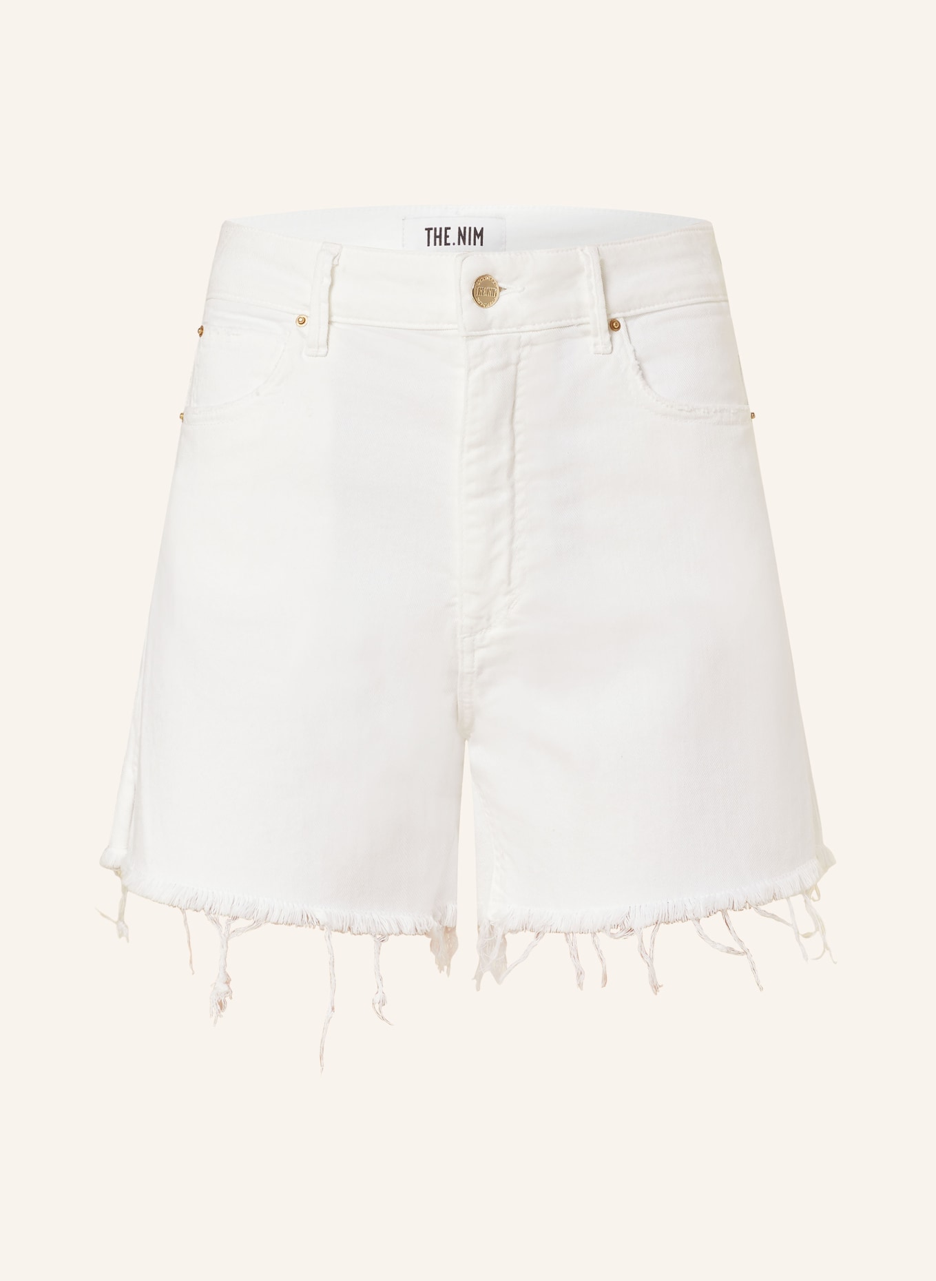 THE.NIM STANDARD Denim shorts, Color: C001-WHT WHITE (Image 1)