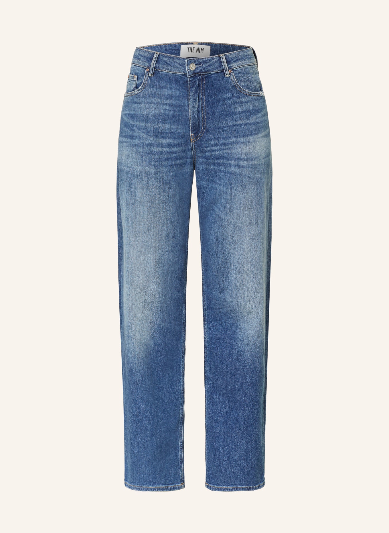 THE.NIM STANDARD Jeans EMMA straight fit, Color: W854-MDV MID BLUE (Image 1)