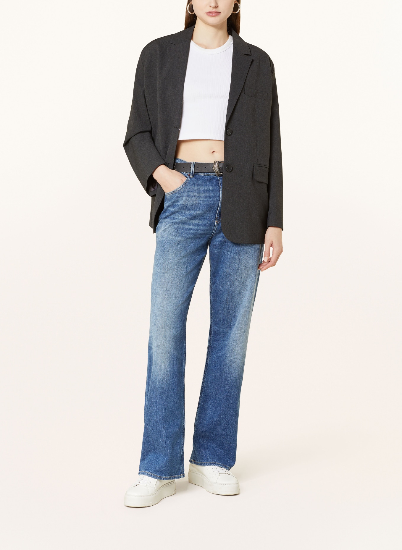 THE.NIM STANDARD Jeans EMMA straight fit, Color: W854-MDV MID BLUE (Image 2)