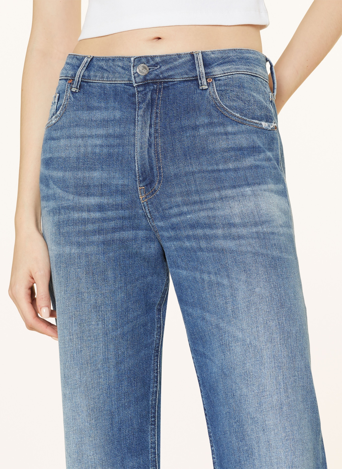 THE.NIM STANDARD Jeans EMMA straight fit, Color: W854-MDV MID BLUE (Image 5)