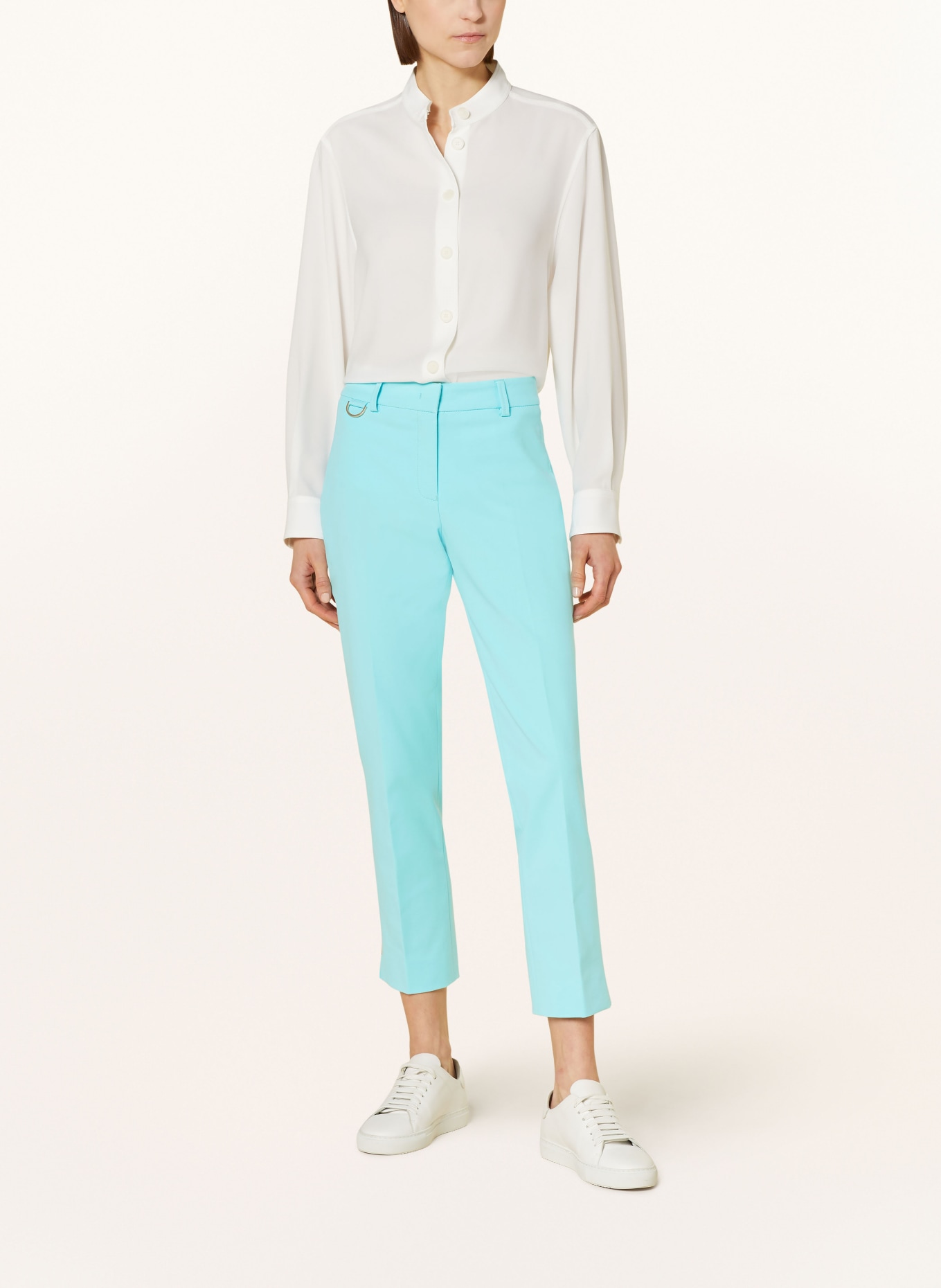 pamela henson 7/8 trousers ALINE, Color: TURQUOISE (Image 2)