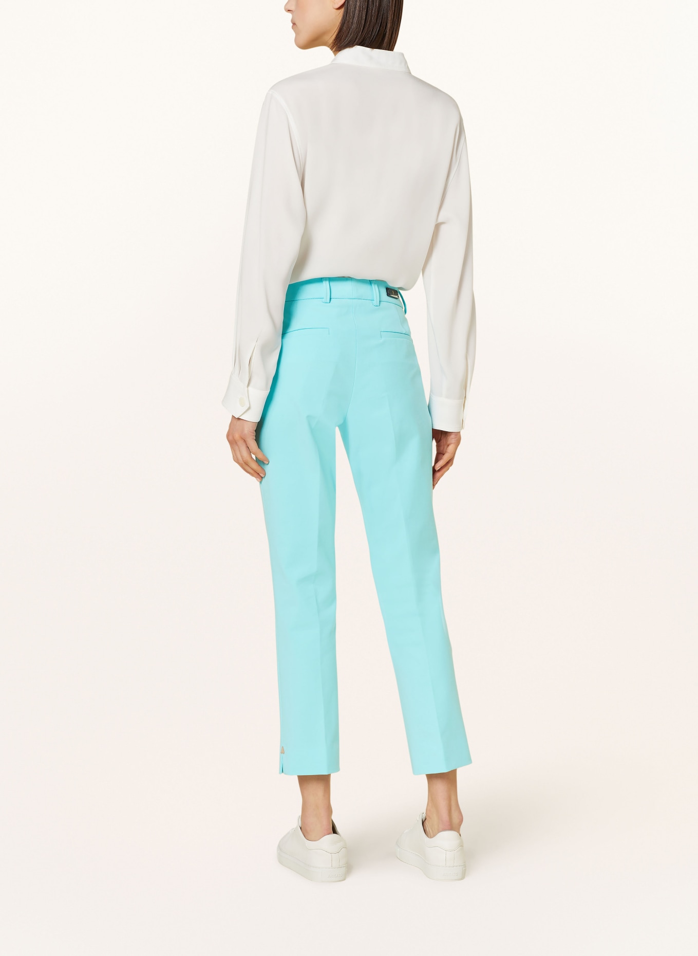 pamela henson 7/8 trousers ALINE, Color: TURQUOISE (Image 3)