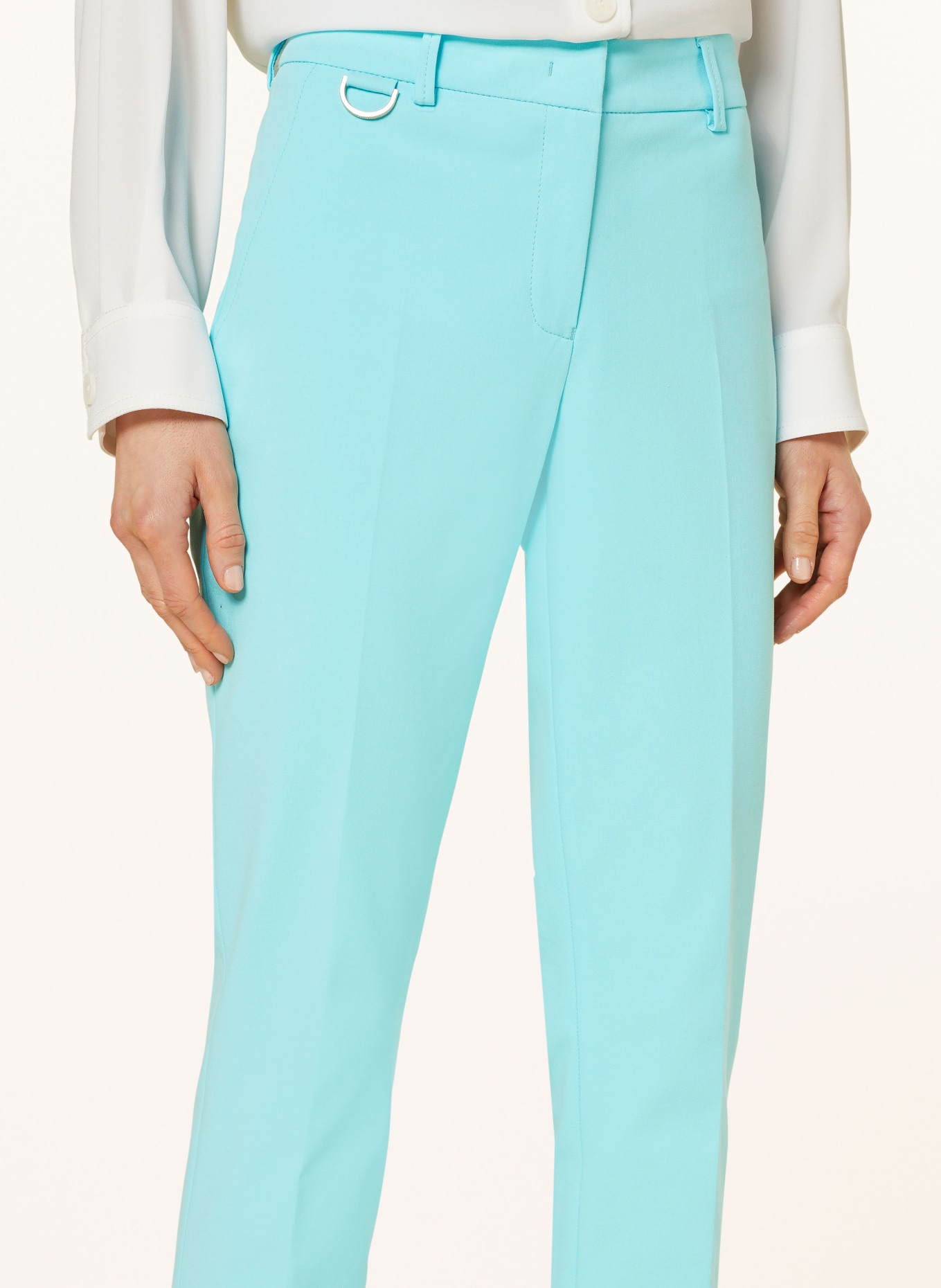 pamela henson 7/8 trousers ALINE, Color: TURQUOISE (Image 5)