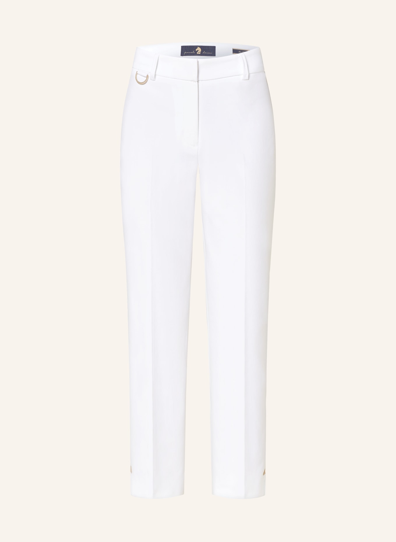 pamela henson 7/8 trousers ALINE, Color: WHITE (Image 1)