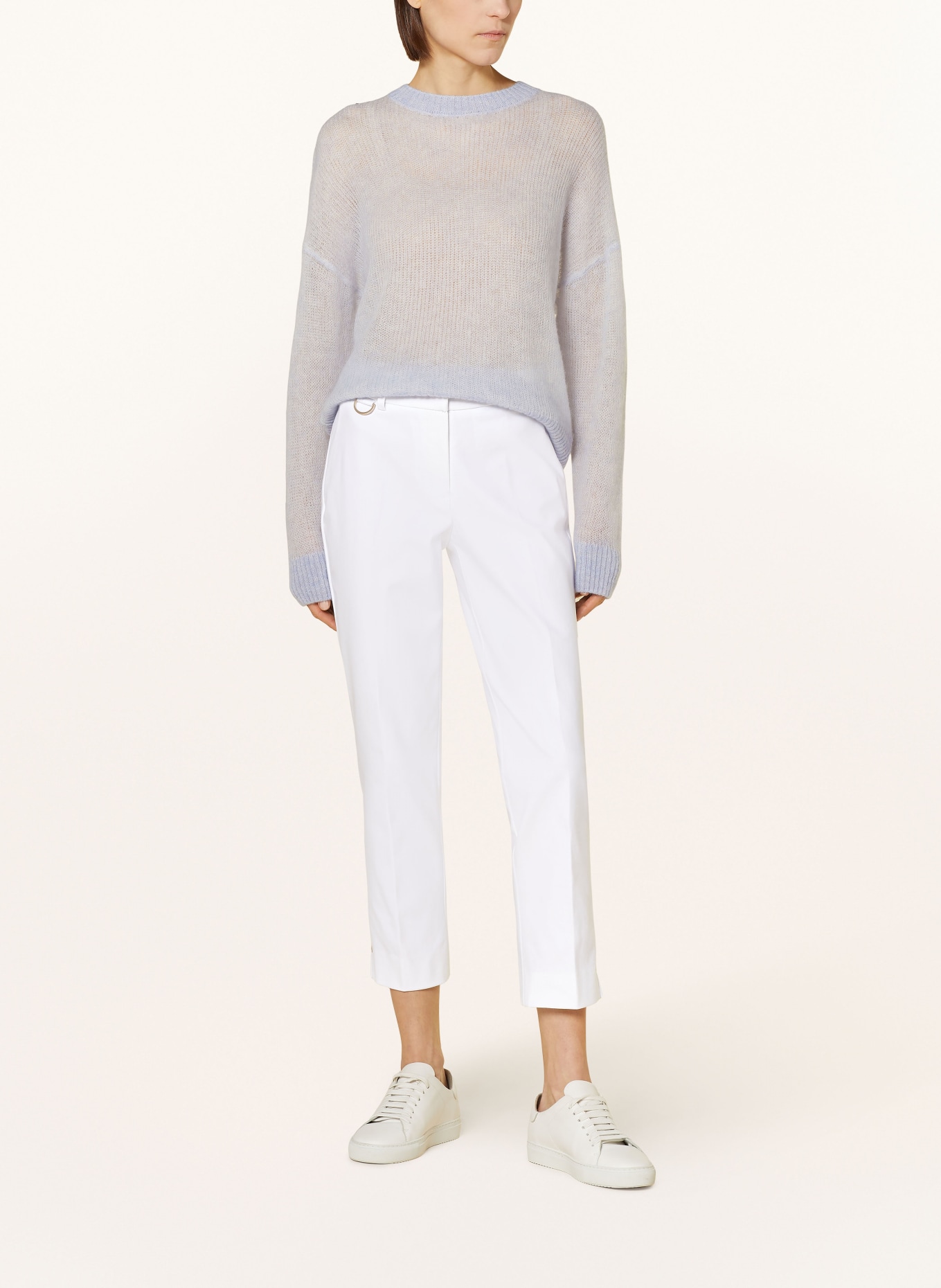 pamela henson 7/8 trousers ALINE, Color: WHITE (Image 2)