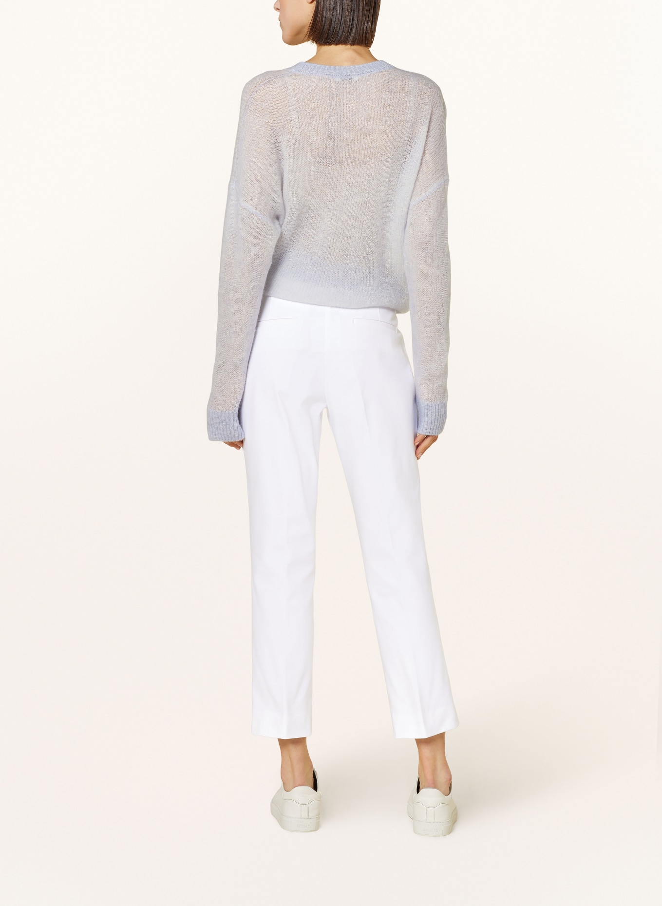 pamela henson 7/8 trousers ALINE, Color: WHITE (Image 3)