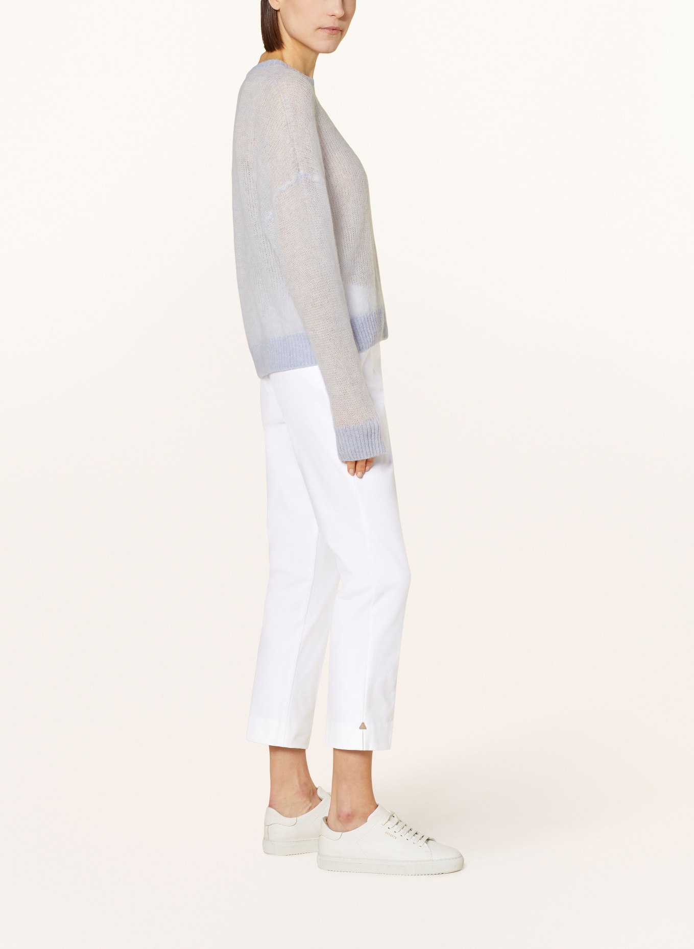 pamela henson 7/8 trousers ALINE, Color: WHITE (Image 4)