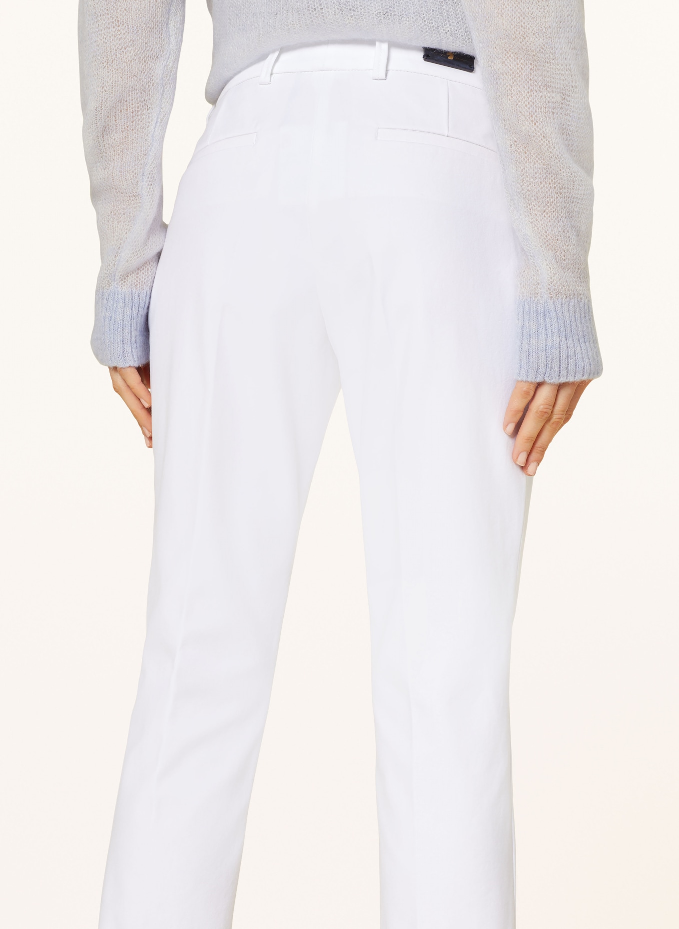 pamela henson 7/8 trousers ALINE, Color: WHITE (Image 5)