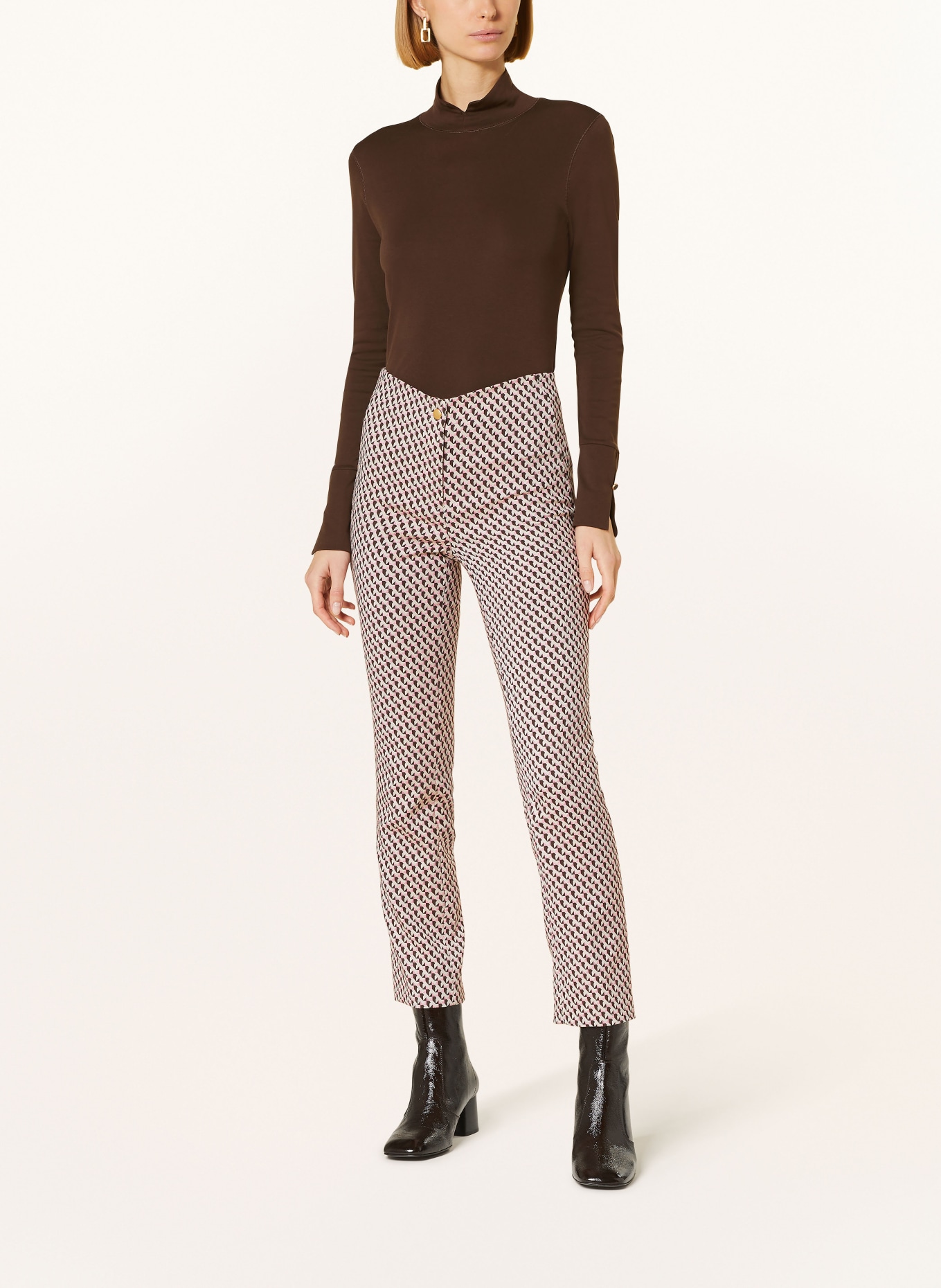 pamela henson Trousers PHELSA, Color: PINK/ BROWN/ LIGHT BROWN (Image 2)