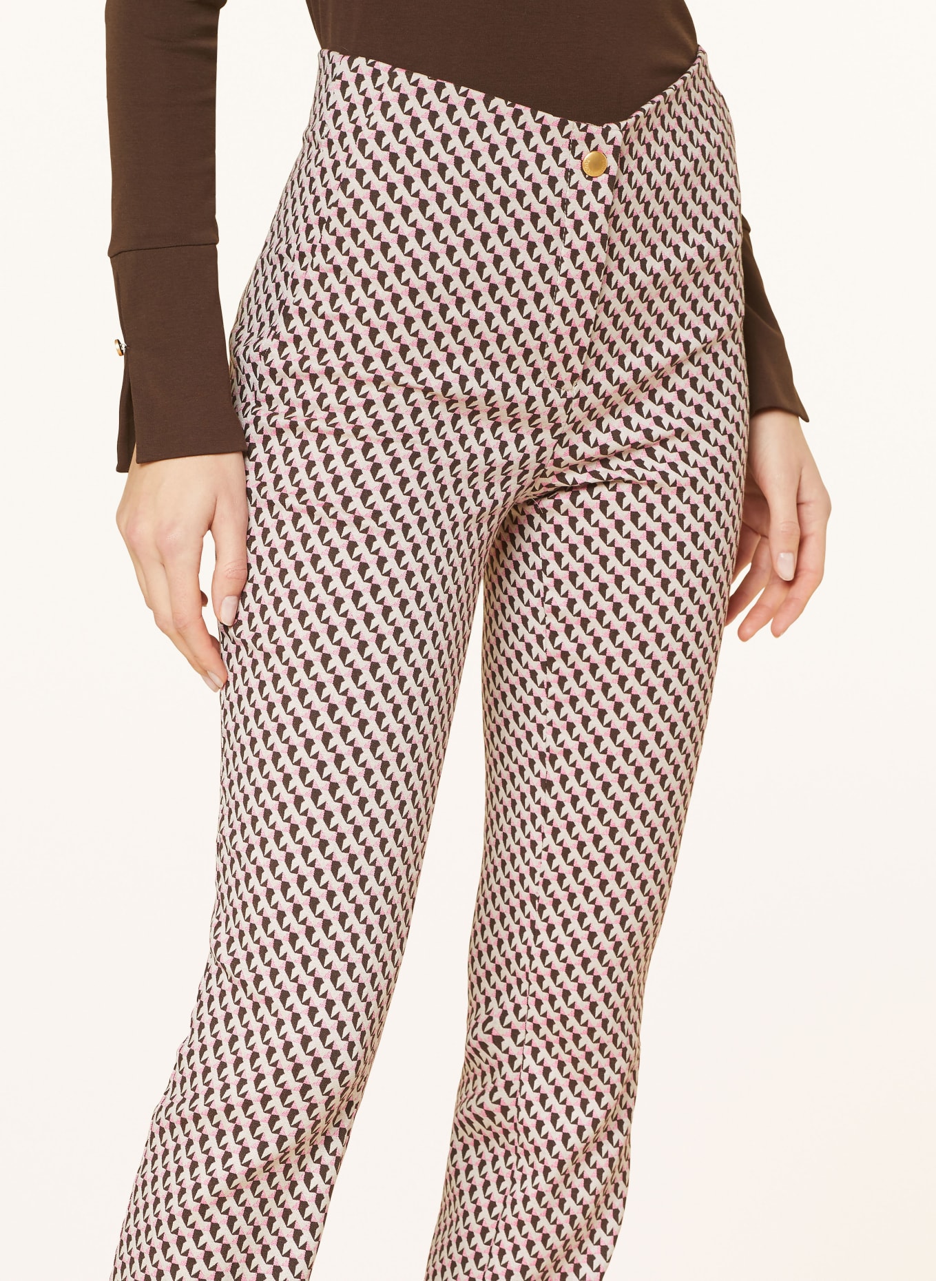 pamela henson Trousers PHELSA, Color: PINK/ BROWN/ LIGHT BROWN (Image 5)