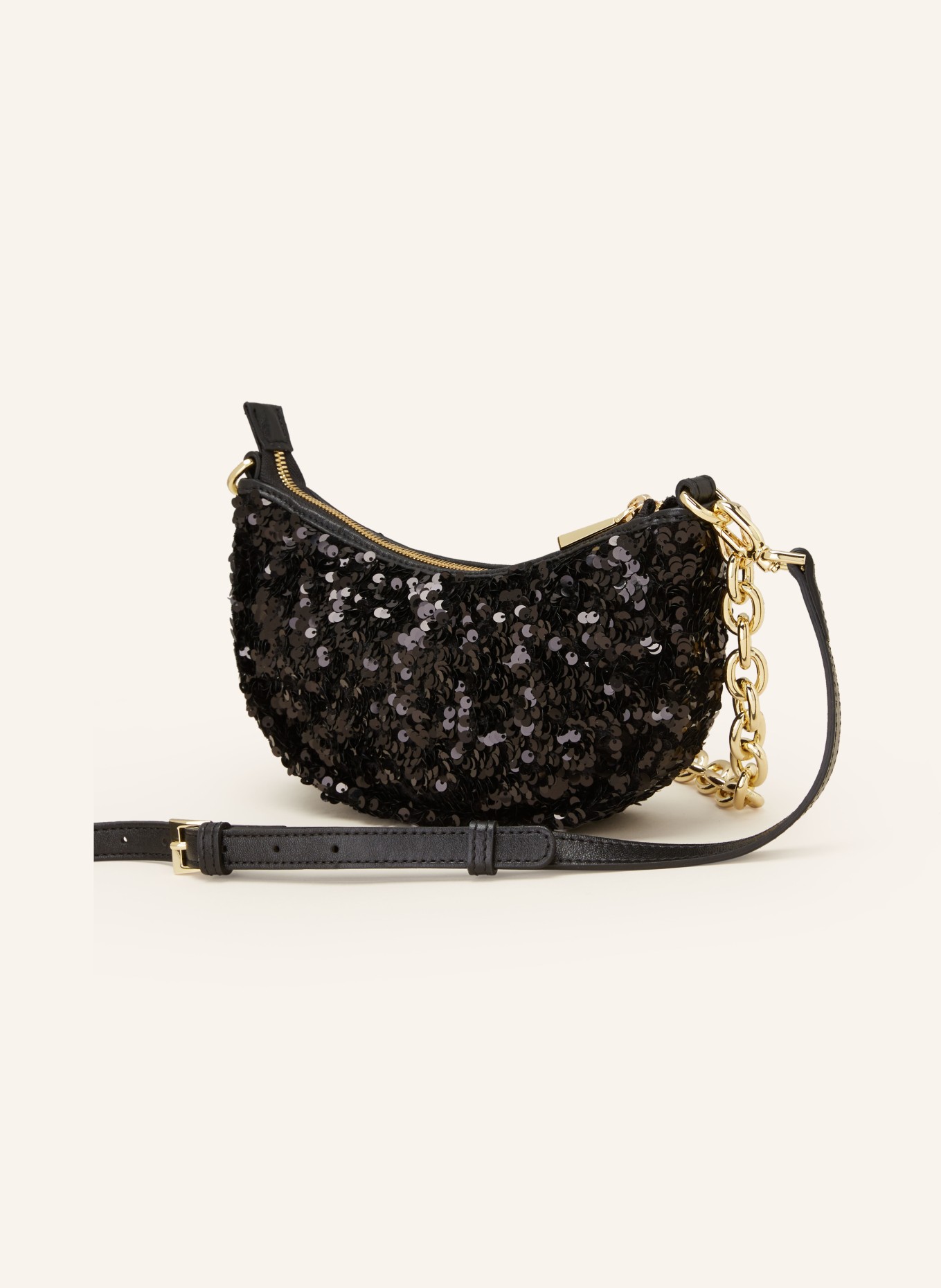 abro Crossbody bag MOON with sequins, Color: BLACK (Image 2)