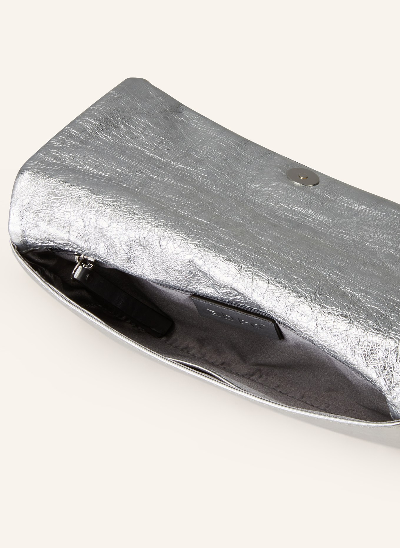 abro Clutch with decorative gems, Color: SILVER (Image 3)