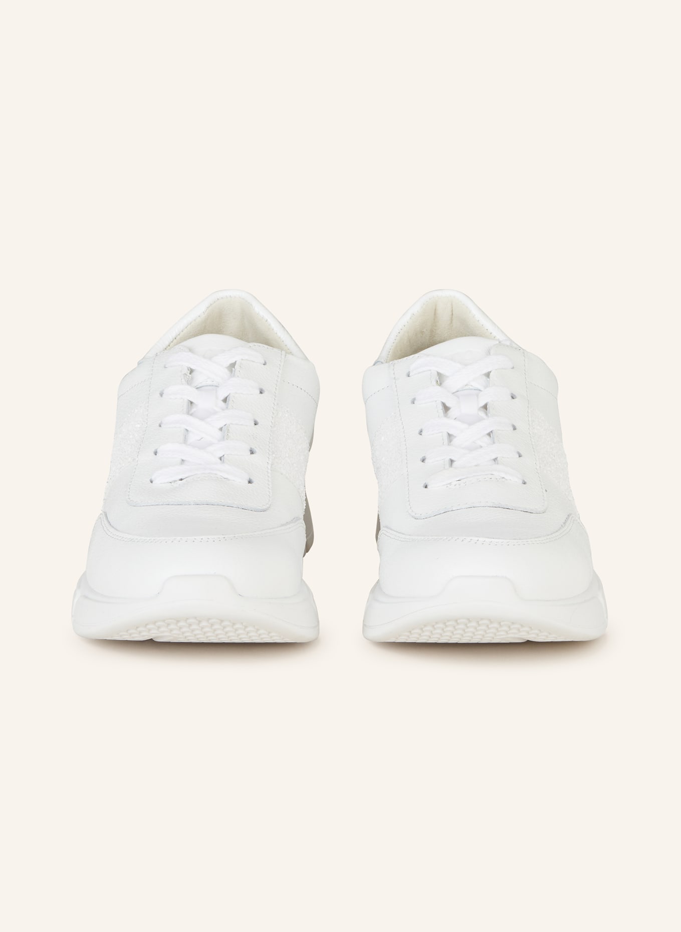 paul green Sneakers with decorative gems, Color: WHITE (Image 3)