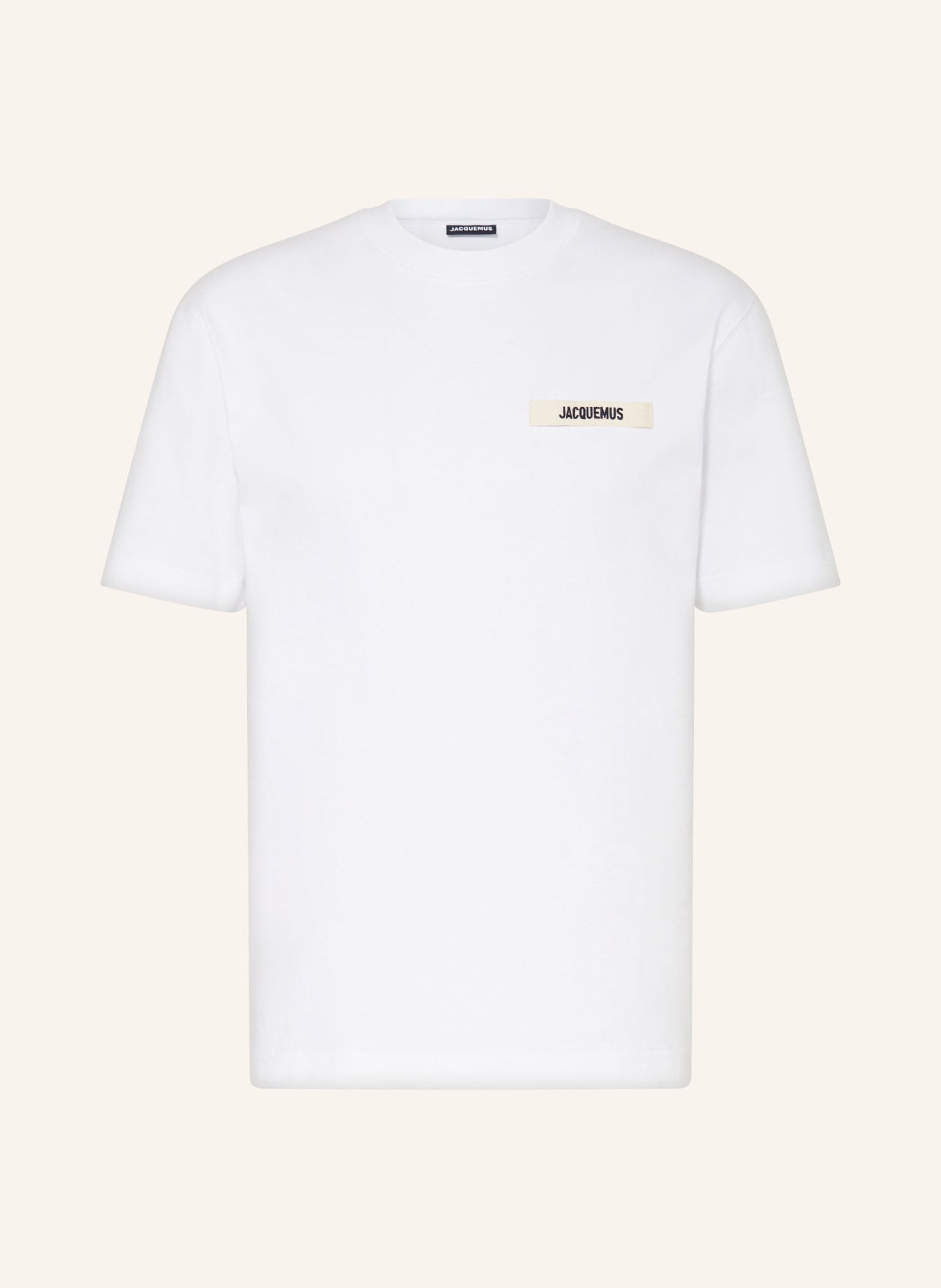 JACQUEMUS T-Shirt LE TSHIRT GROS GRAIN, Farbe: WEISS (Bild 1)